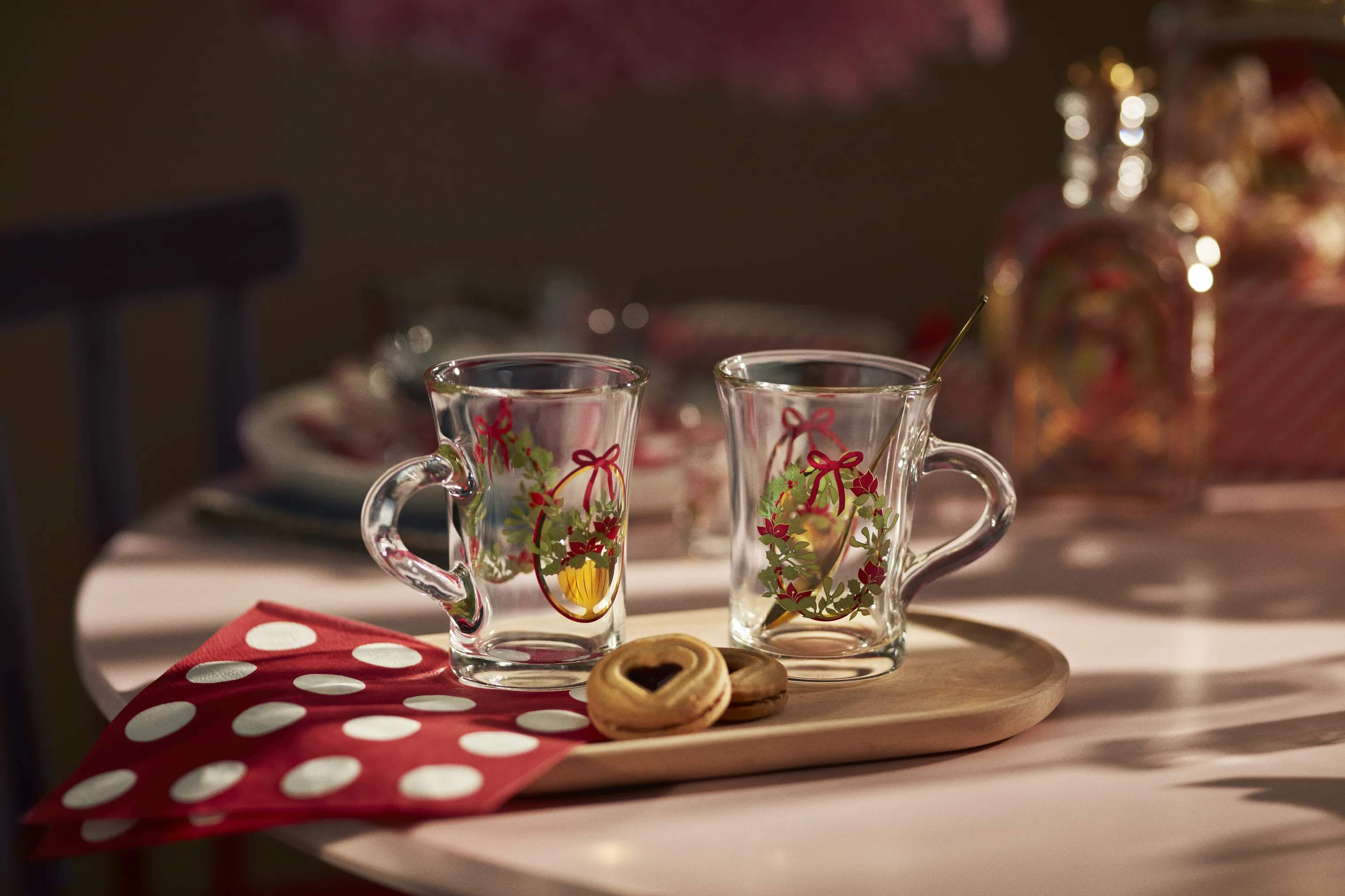 Holmegaard Krus og kopper med hank Christmas 2025 Hotdrink Glas - 2 stk. i Multifarvet, 3