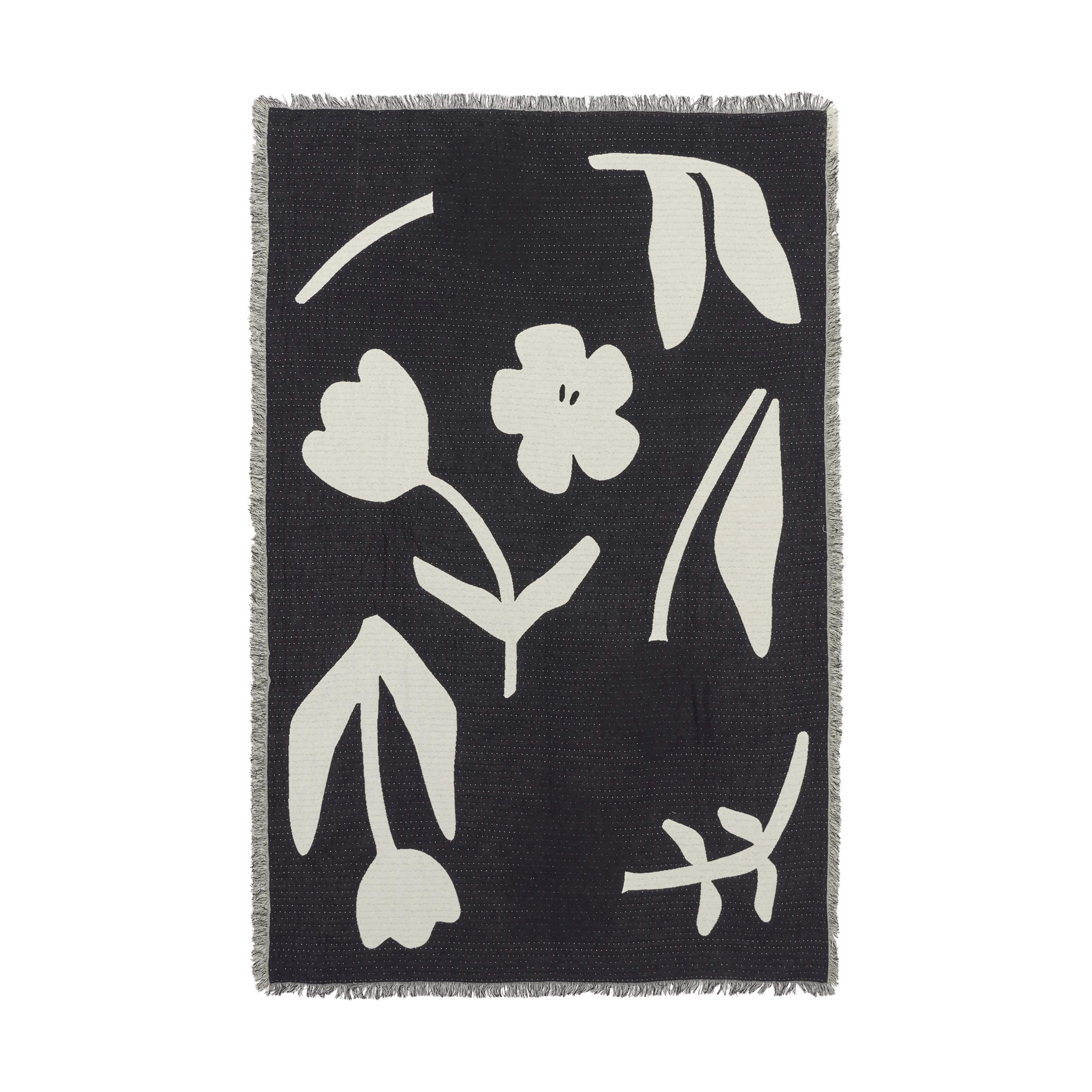 Broste Copenhagen Plaider Rosita Plaid i Black, 4