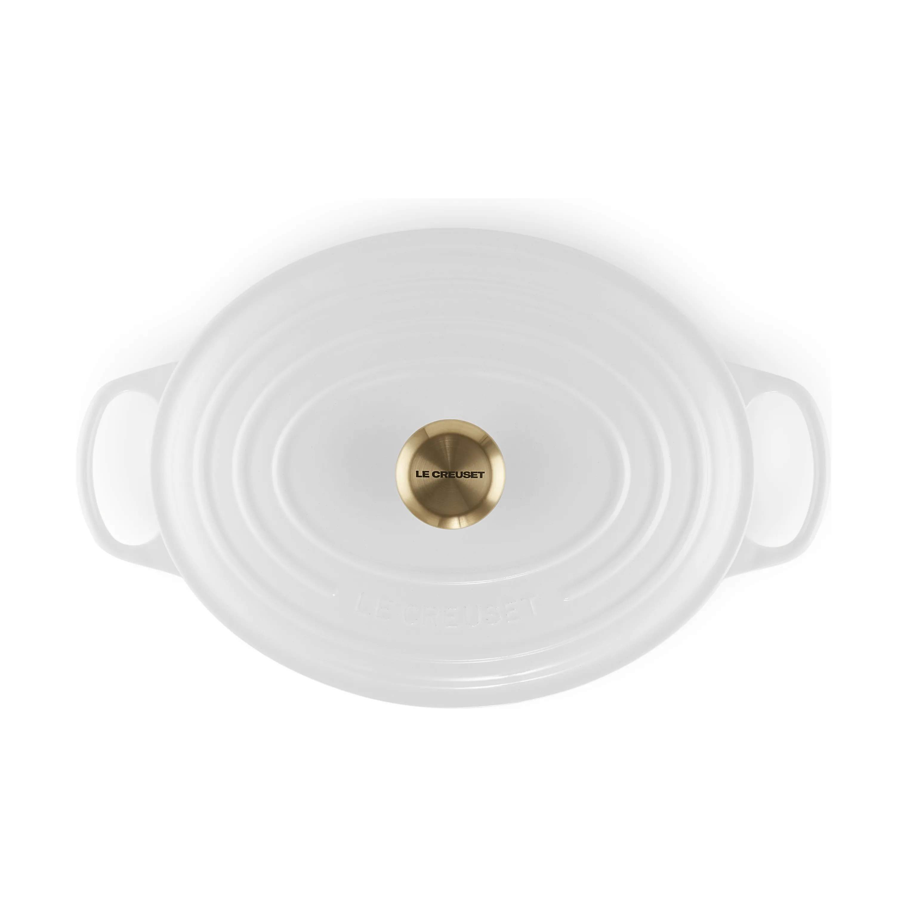 Le Creuset Gryder Signature Oval Gryde i White, 6.3 L, 4