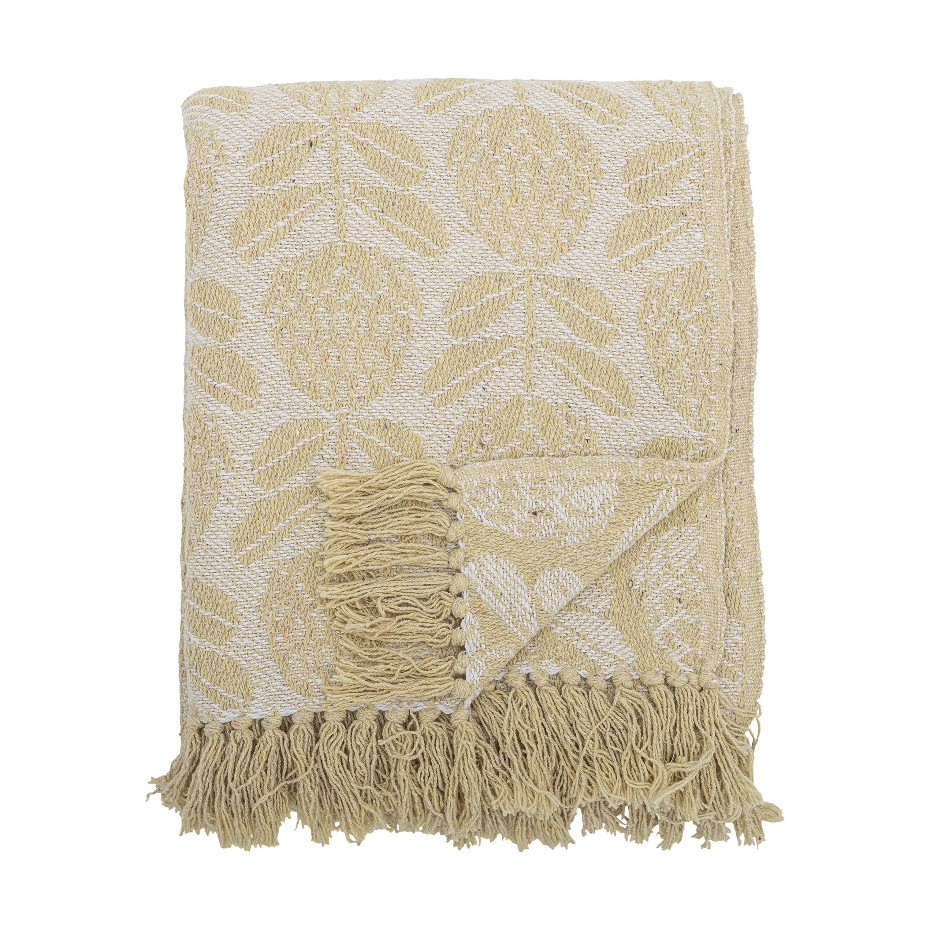 Bloomingville Plaider Pratello Plaid i Gul, 1