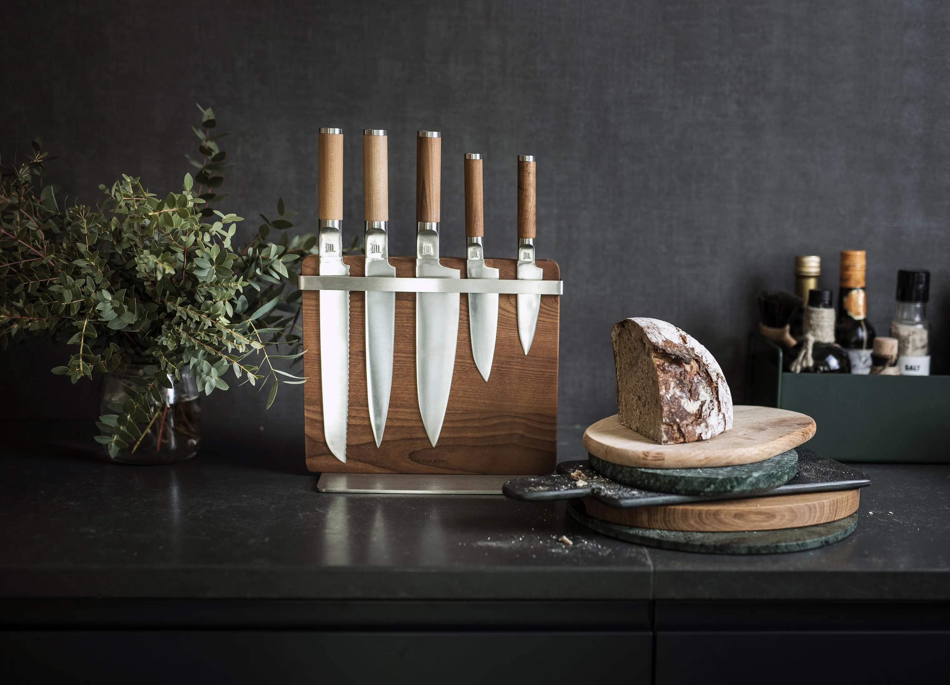Fiskars Knivblokke Norden Premium Knivblok i Natur, 2