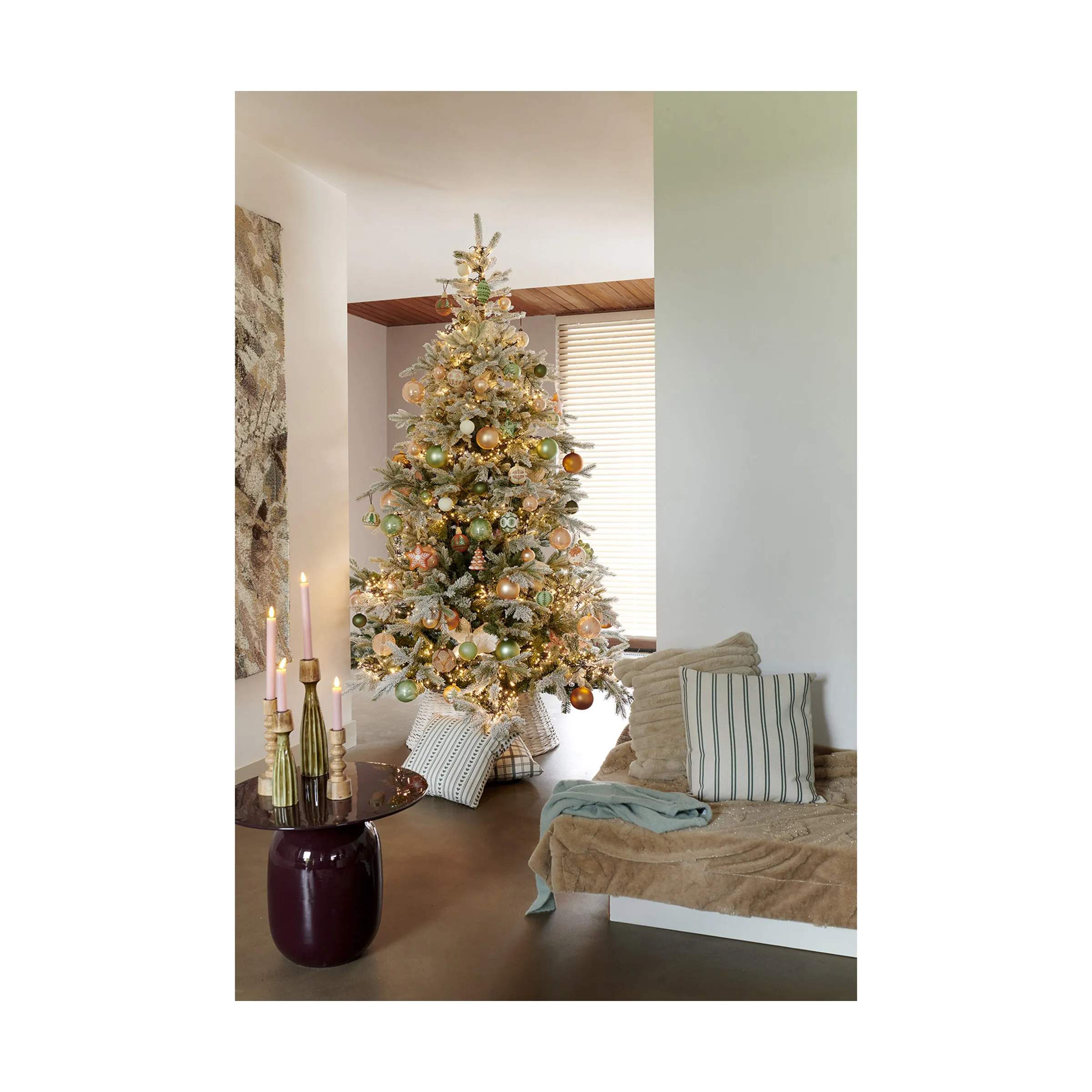 Casa Christmas Juletræer Grandis Fir Kunstigt Juletræ m. sne i 180 cm, 4