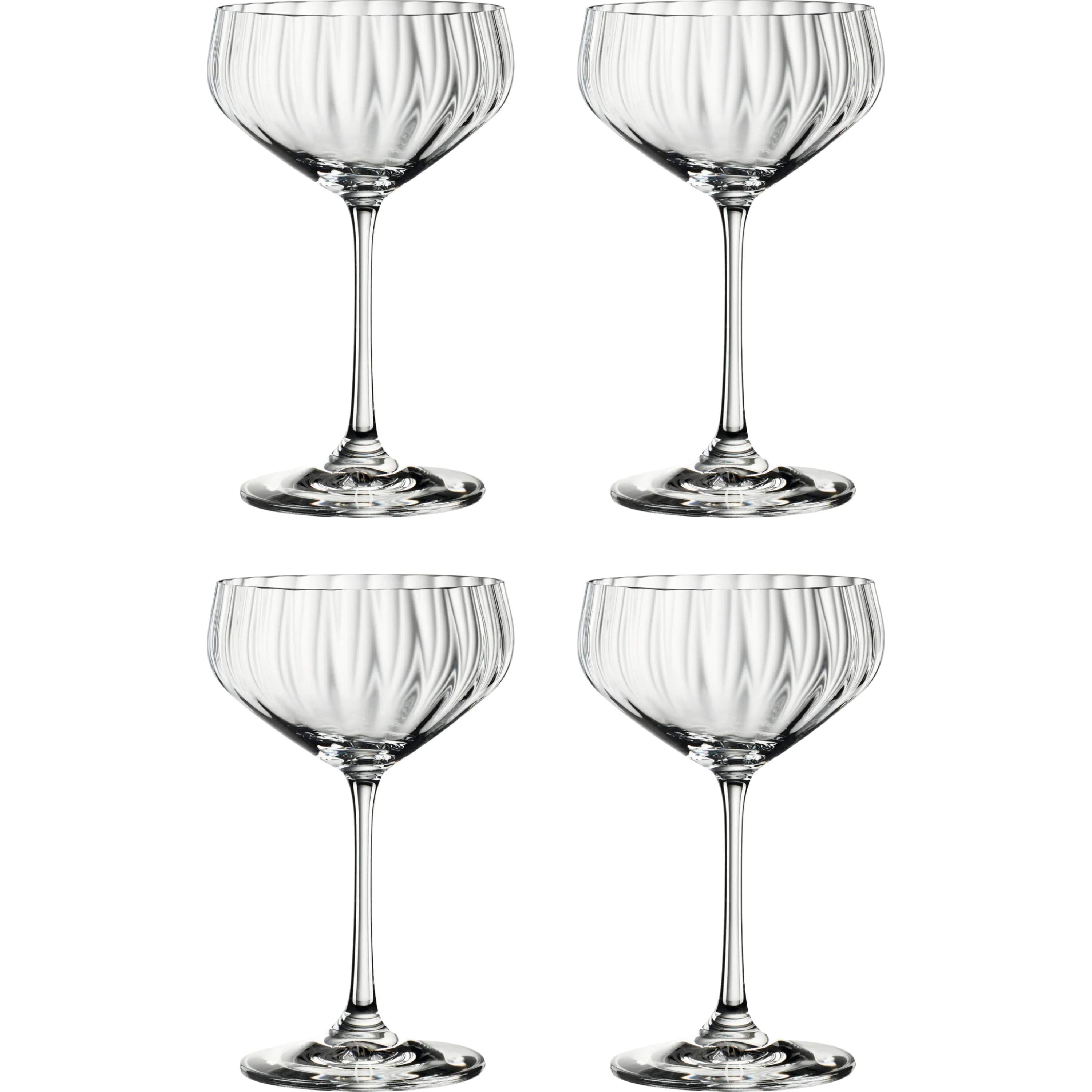 Spiegelau Champagneglas Lifestyle Coupette Glas - 4 stk. i Klar, 1