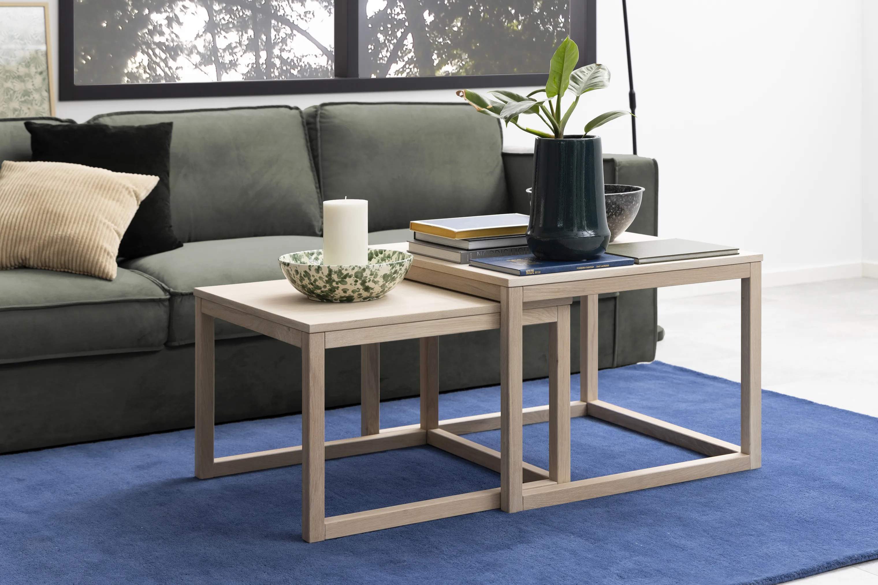 CASA Living Sofaborde Cornus Sofabordssæt i Natur, 2