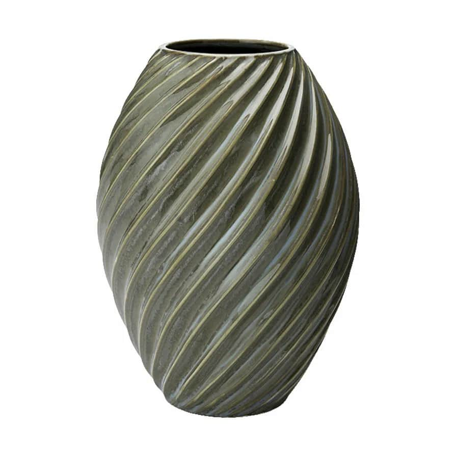 Vase, gråblå, large