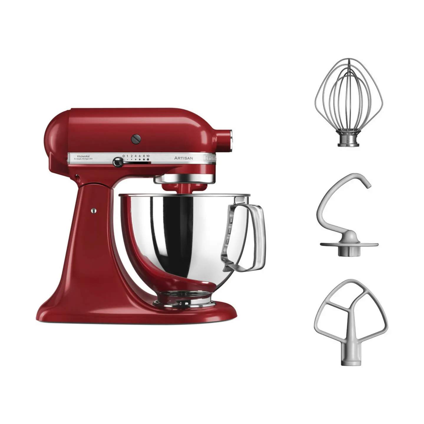 KitchenAid Røremaskiner Artisan Røremaskine 5KSM125EER i Rød, 7