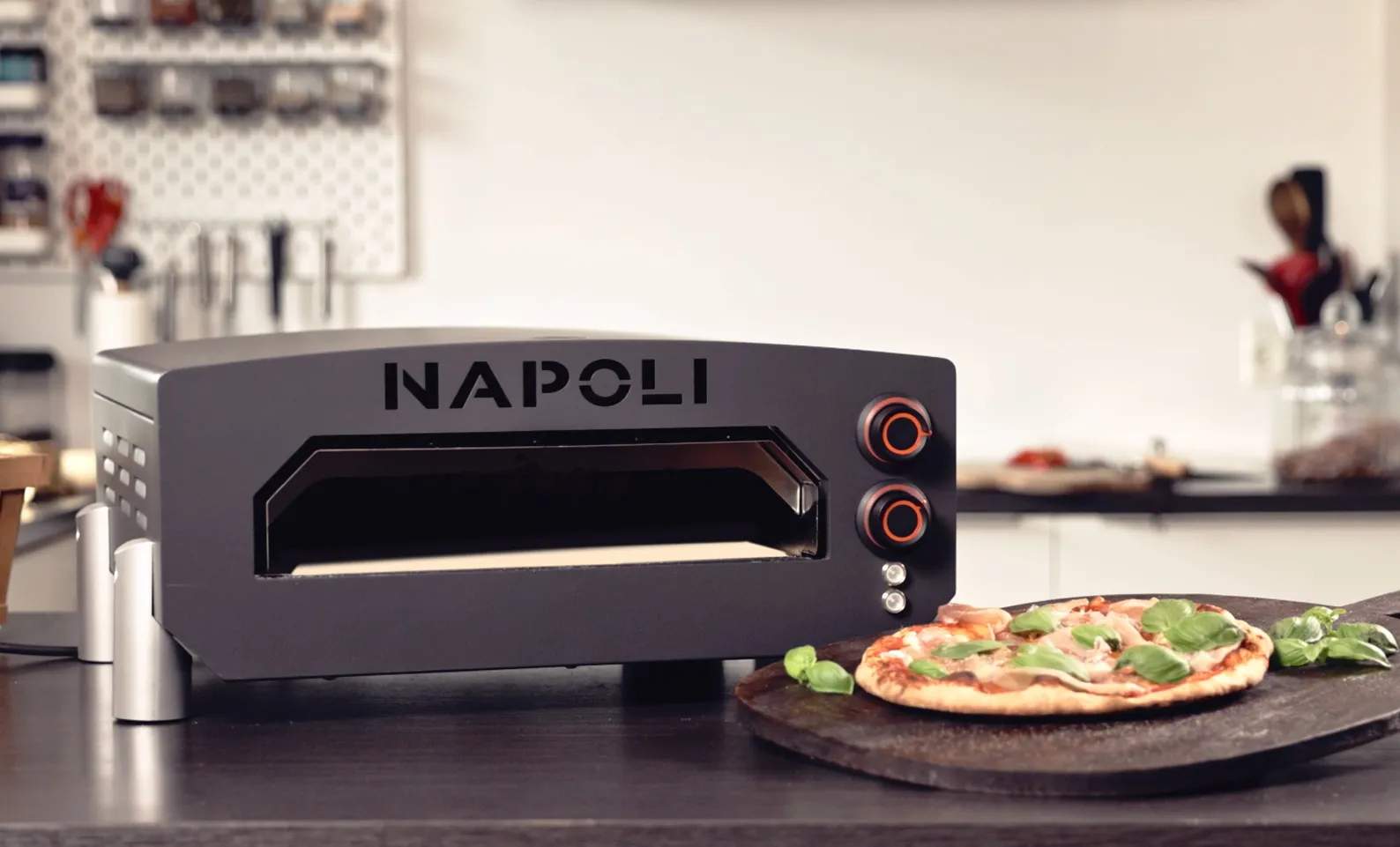 Napoli Pizzaovne Elektrisk Pizzaovn i Grå, 2