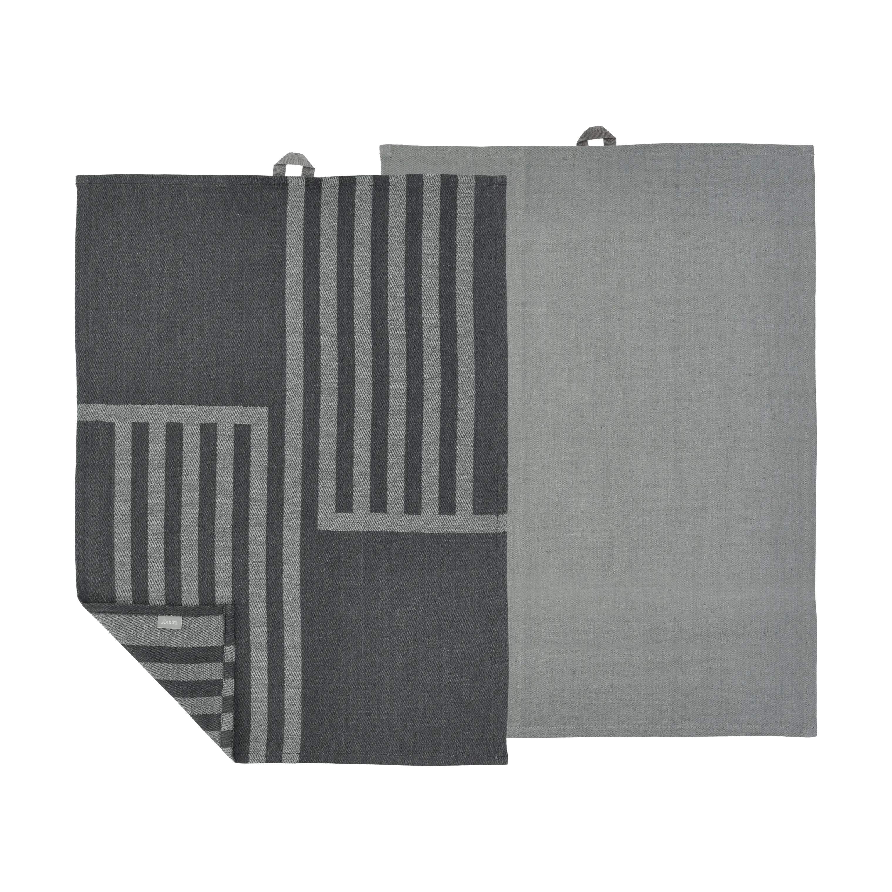 Södahl Viskestykker Reflection Viskestykke - 2 stk. i Grå, 1