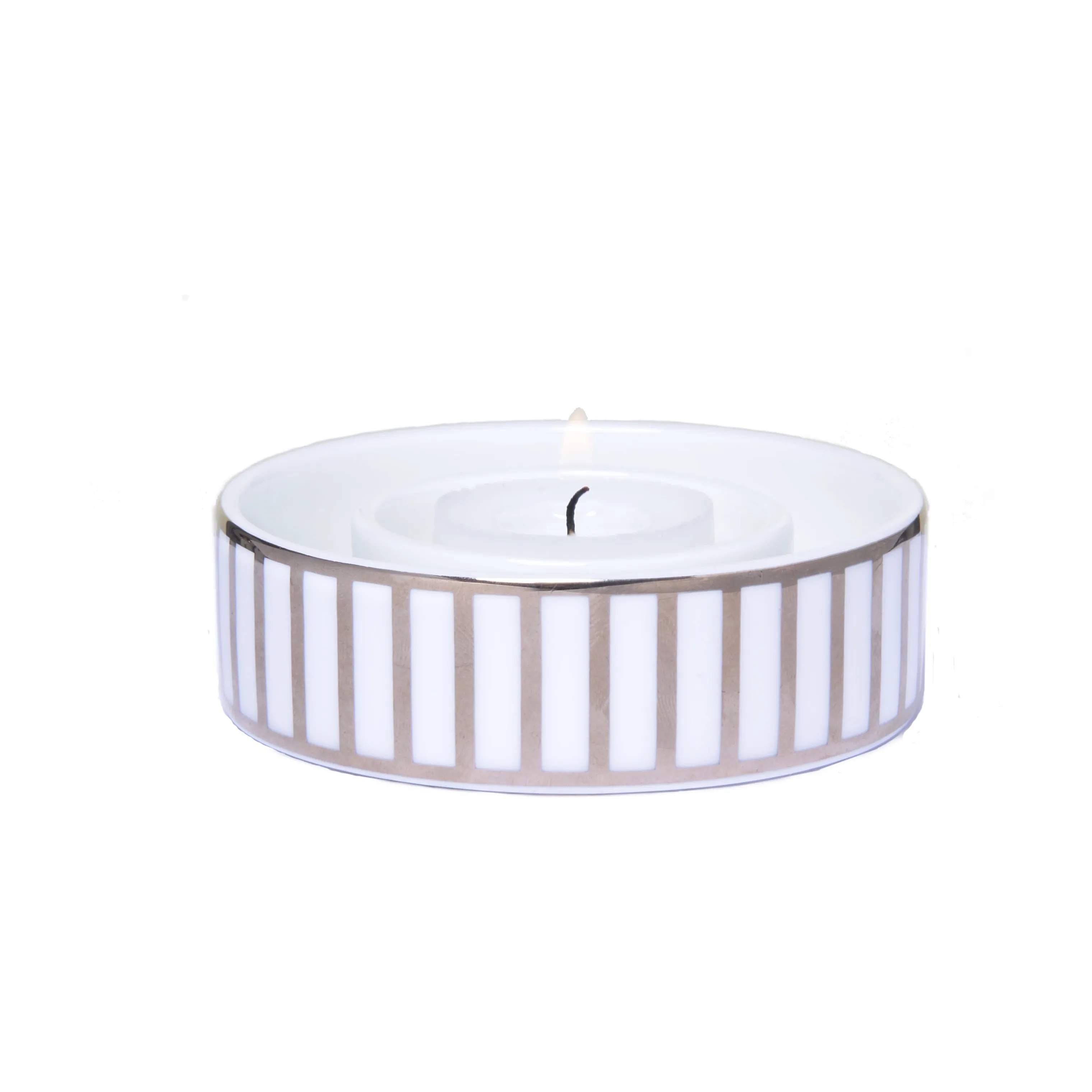 Jette Frölich Design Jule- og adventsstager Vinterstjerner Fyrfadsstage i Hvid / Sølv, 1