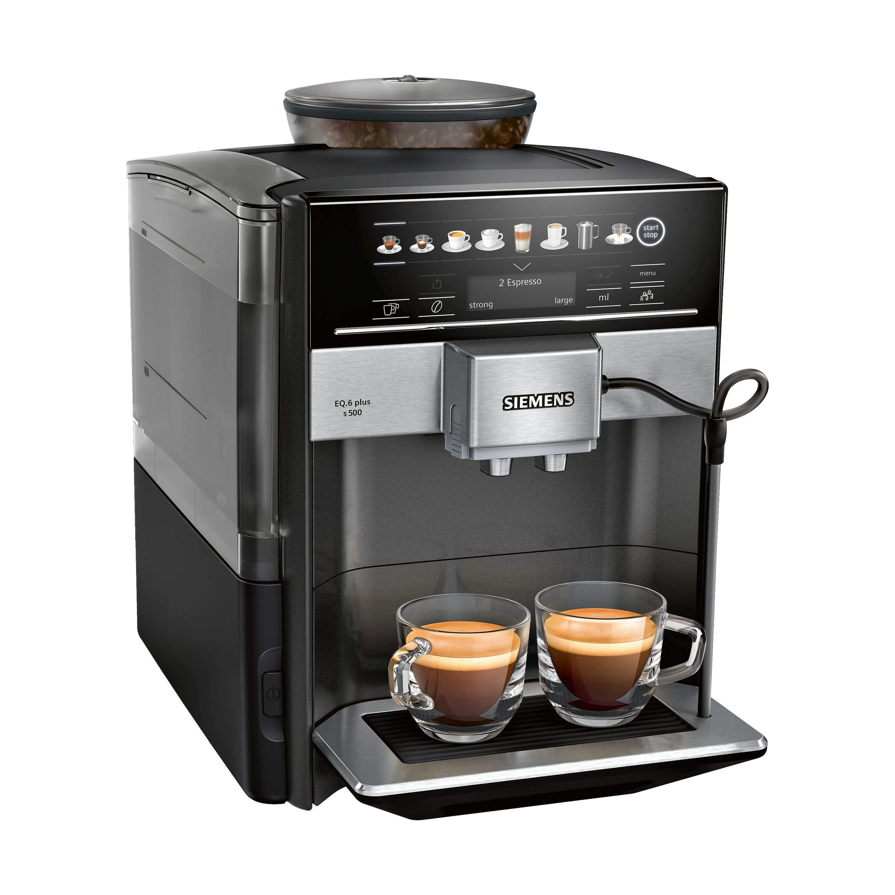 Siemens Espressomaskiner EQ6 PLUS s500 Espressomaskine i Sort, 4