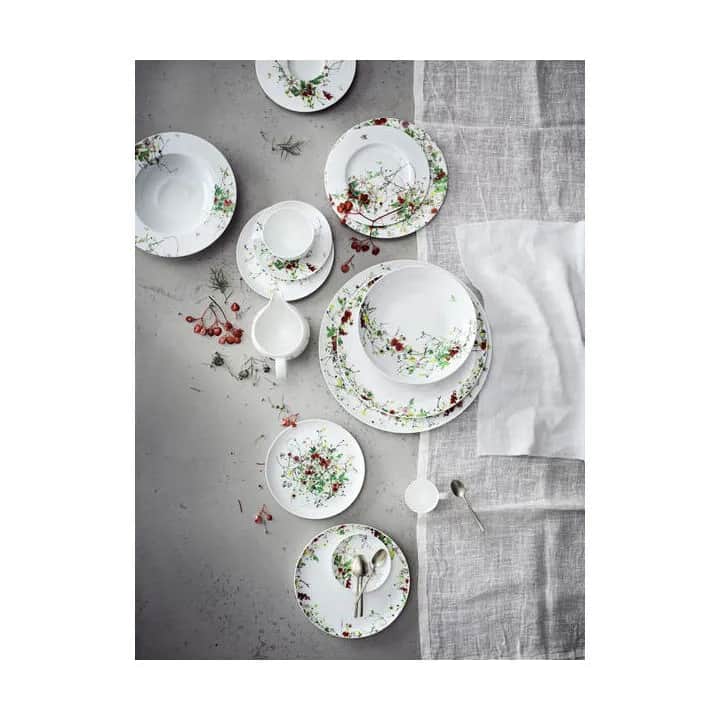Rosenthal Frokosttallerkener Brillance Fleurs Sauvages Frokosttallerken i Hvid / Multifarvet, 3