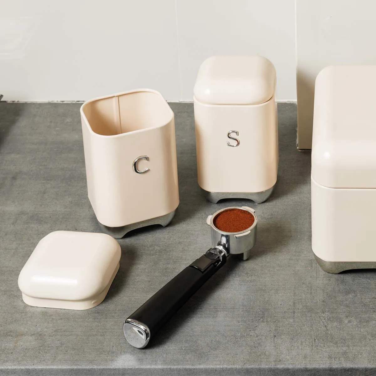Estia Home Tilbehør til espressomaskiner Kaffedåse i Cream, 2