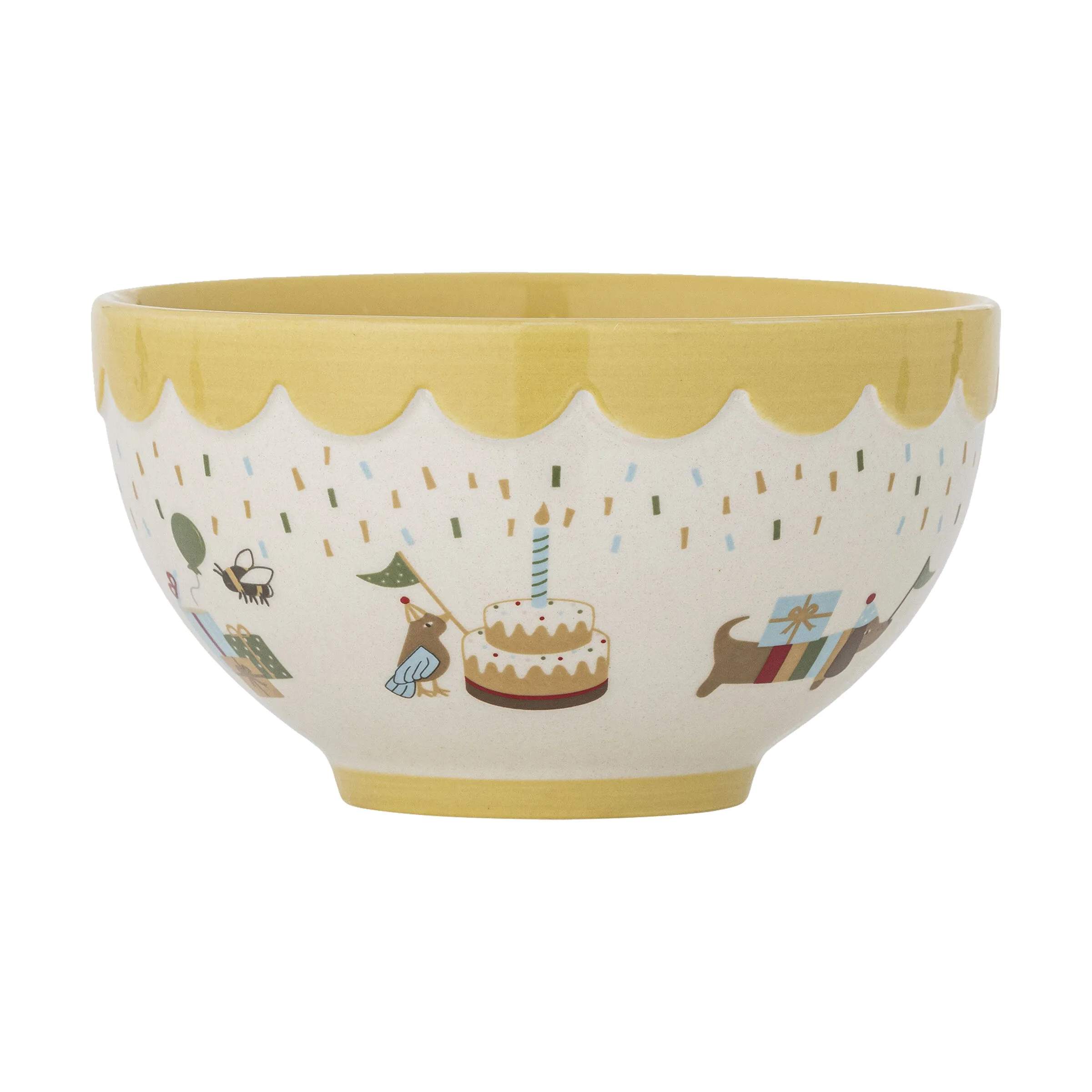Bloomingville Mini Børneskåle Celebrate Skål i Yellow, 4