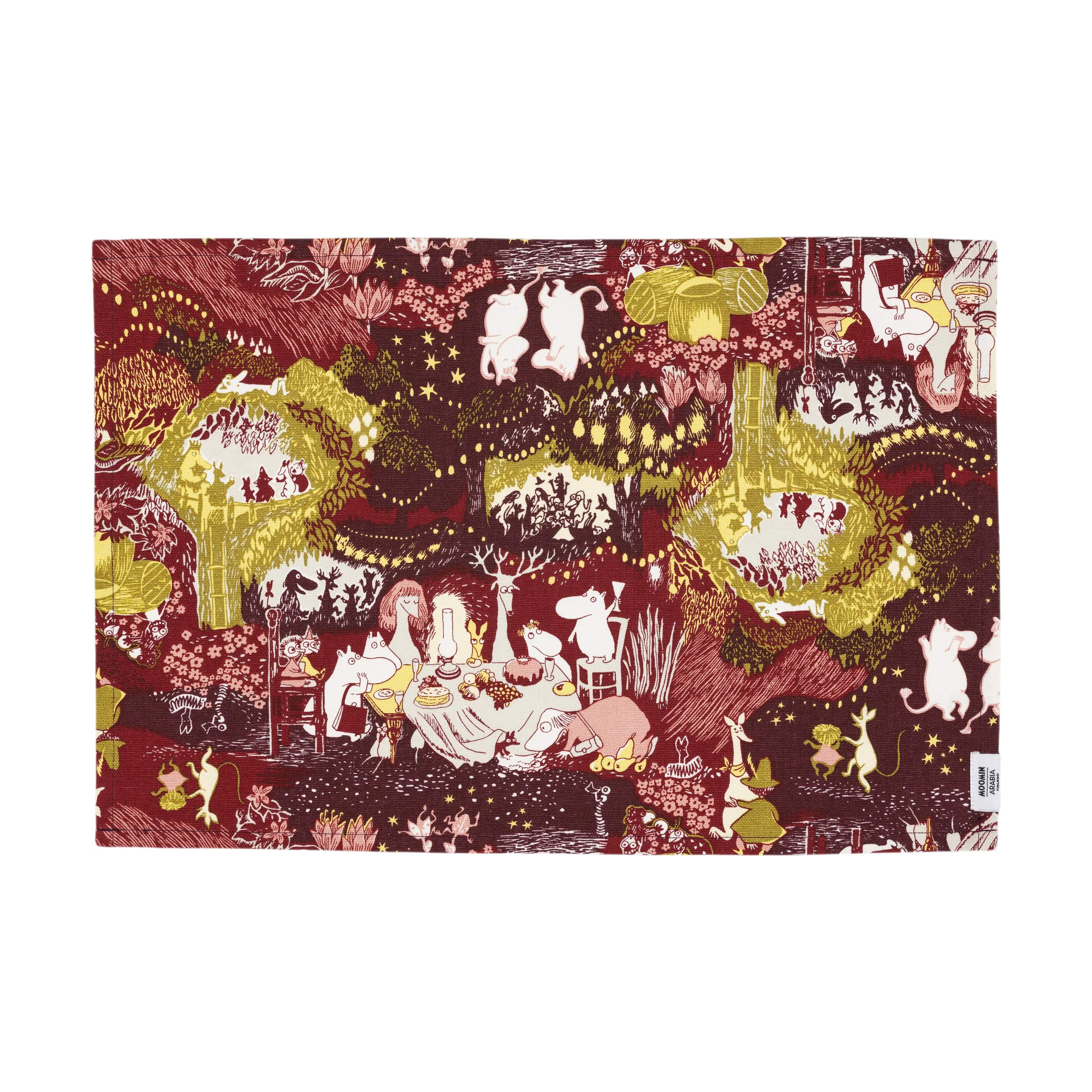 Moomin Arabia Dækkeservietter Festlige Øjeblikke Dækkeserviet i Rød, 1