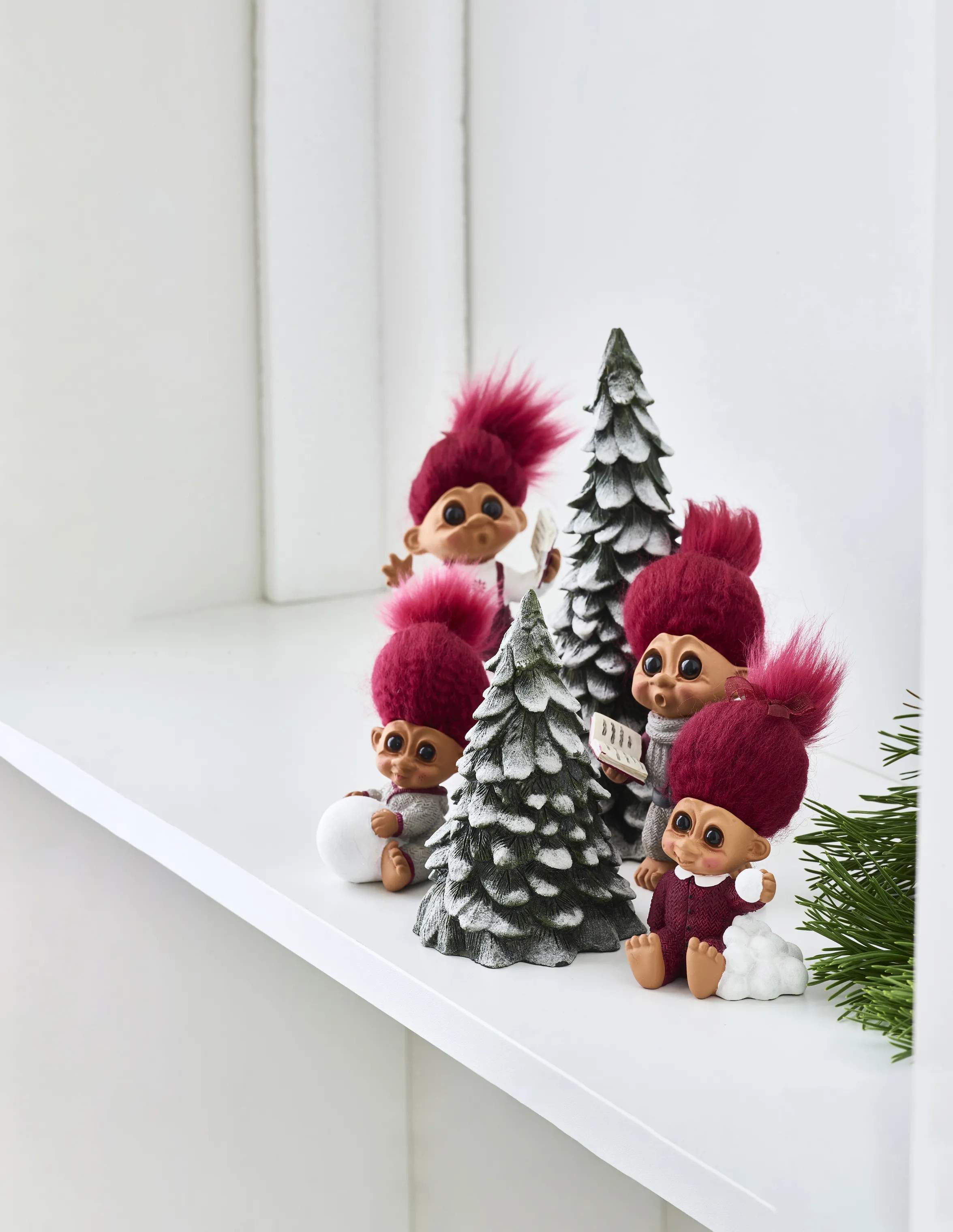 Lykketrold Julefigurer Familien Grandam Figur - Lykketræ i Grøn, 19 cm, 3