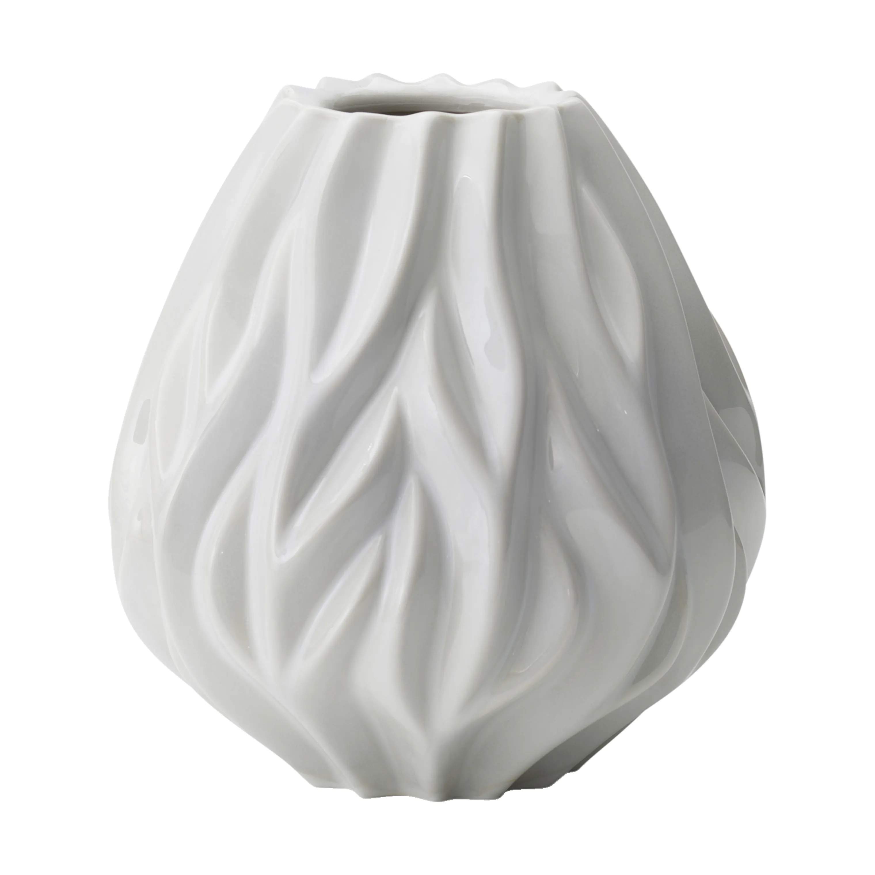 Flame Vase, hvid, large