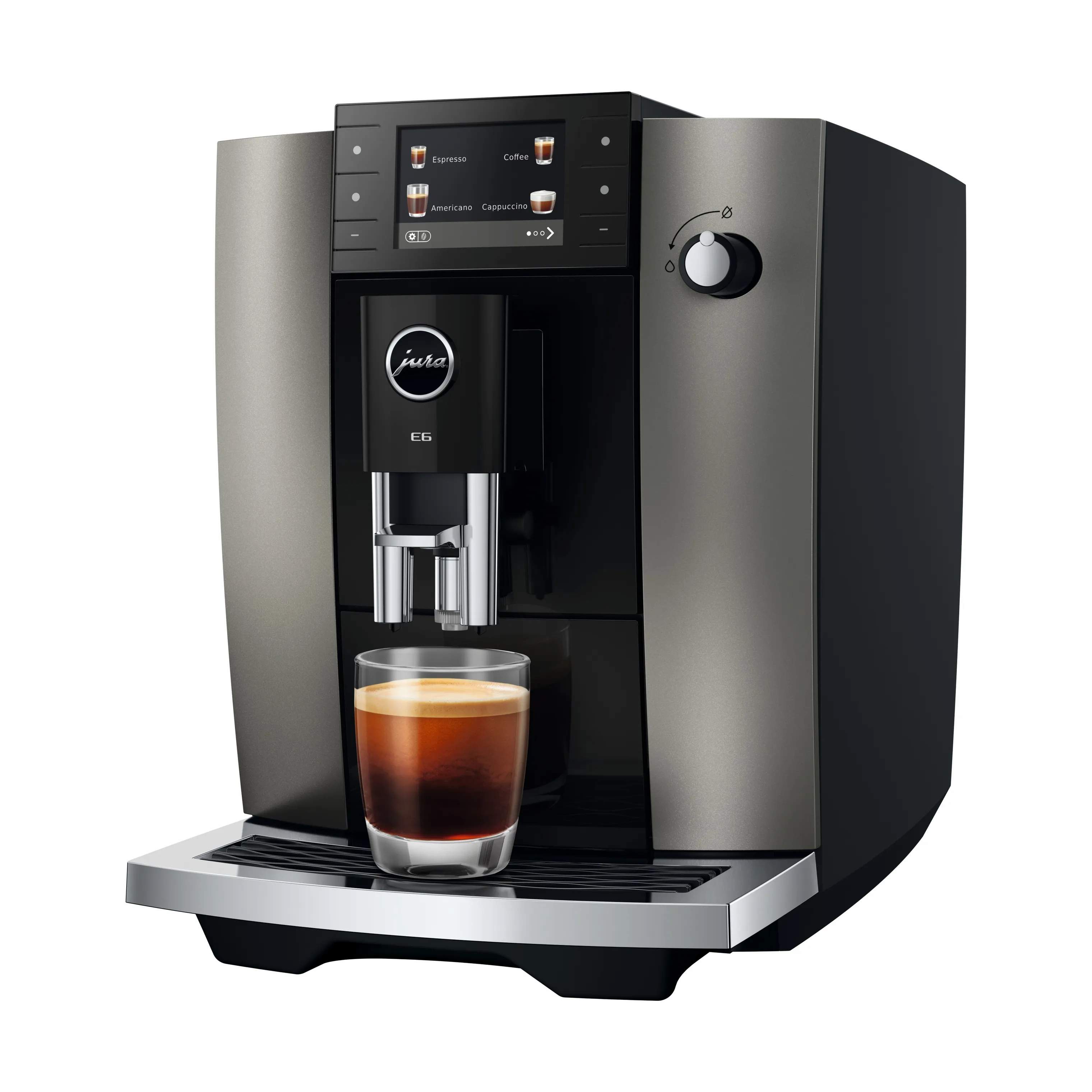 JURA Kaffemaskiner E6 (EB) E6 (ED) Kaffemaskine i Dark Inox, 6