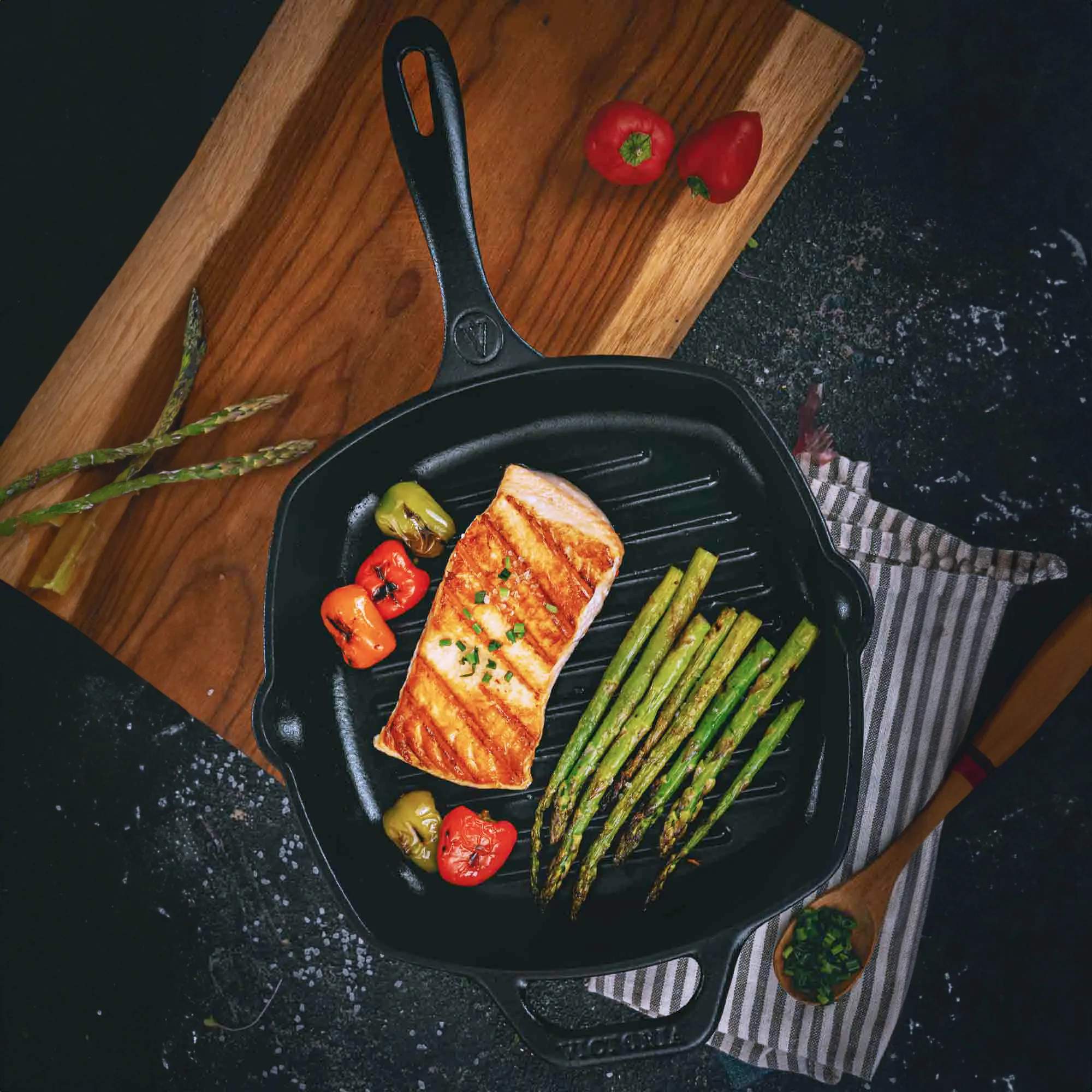 Victoria Grillpander Emaljeret Grillpande i Sort, 2
