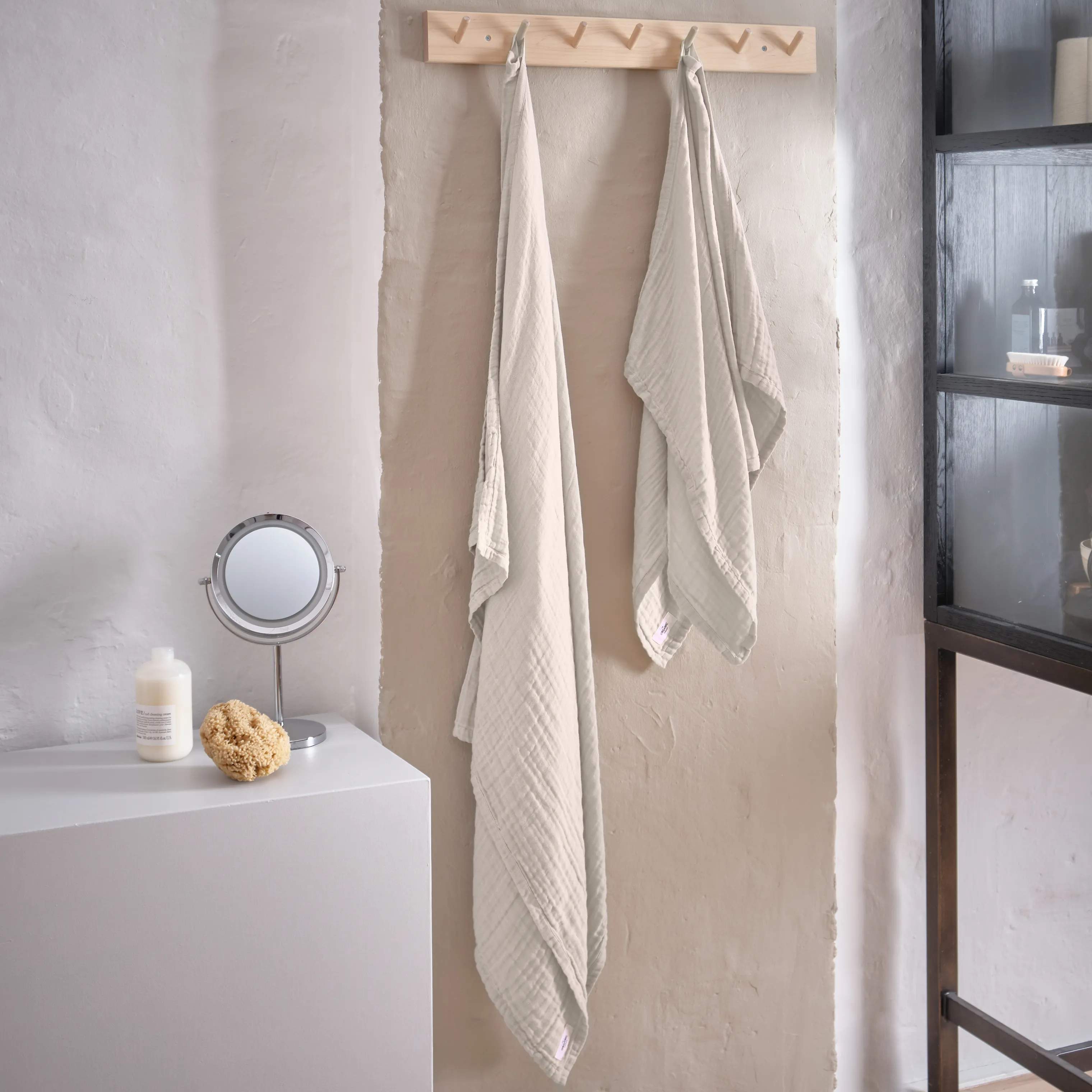 The Organic Company Håndklæder FINE Håndklædesæt - 2 stk. i Beige, 2