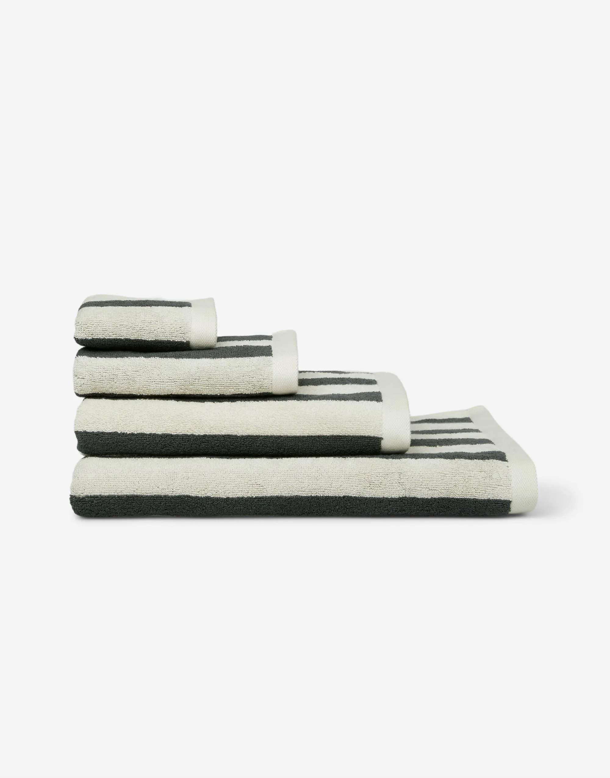 Marc O'Polo Håndklæder Heritage Gæstehåndklæde i Anthracite, B30 x L50 cm, 4