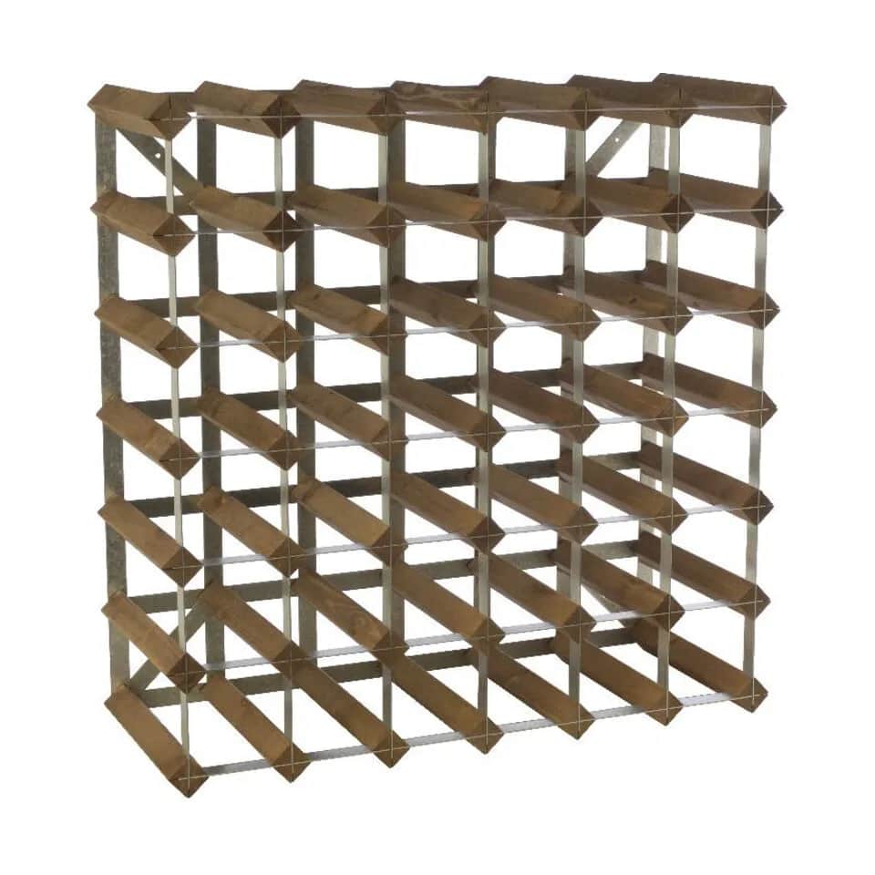 Traditional Wine Racks Vinreoler Vinreol i Mørk eg, 42 flasker, 1