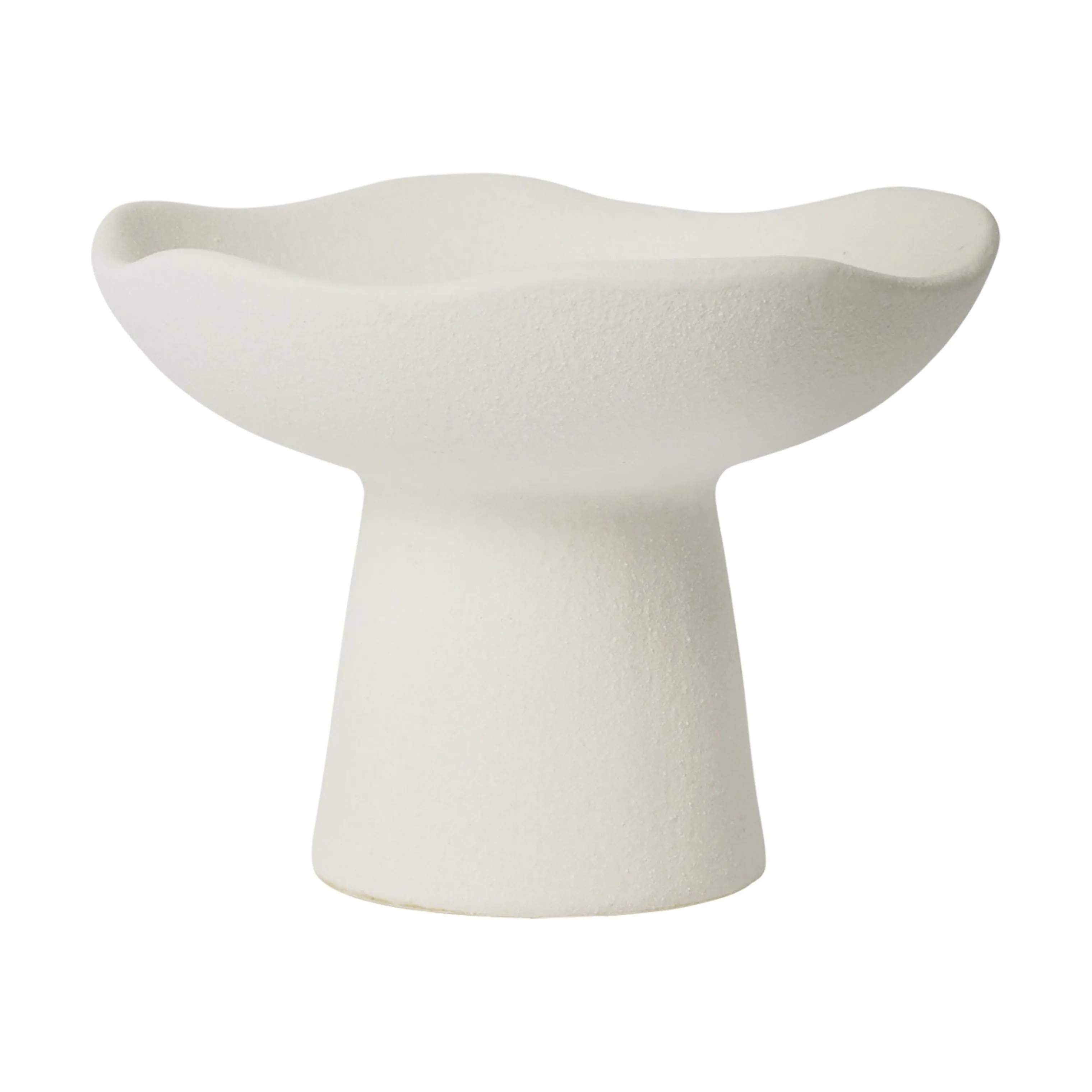 Broste Copenhagen Bloklysestage Momo Lysestage i Hvid , 9 cm, 1