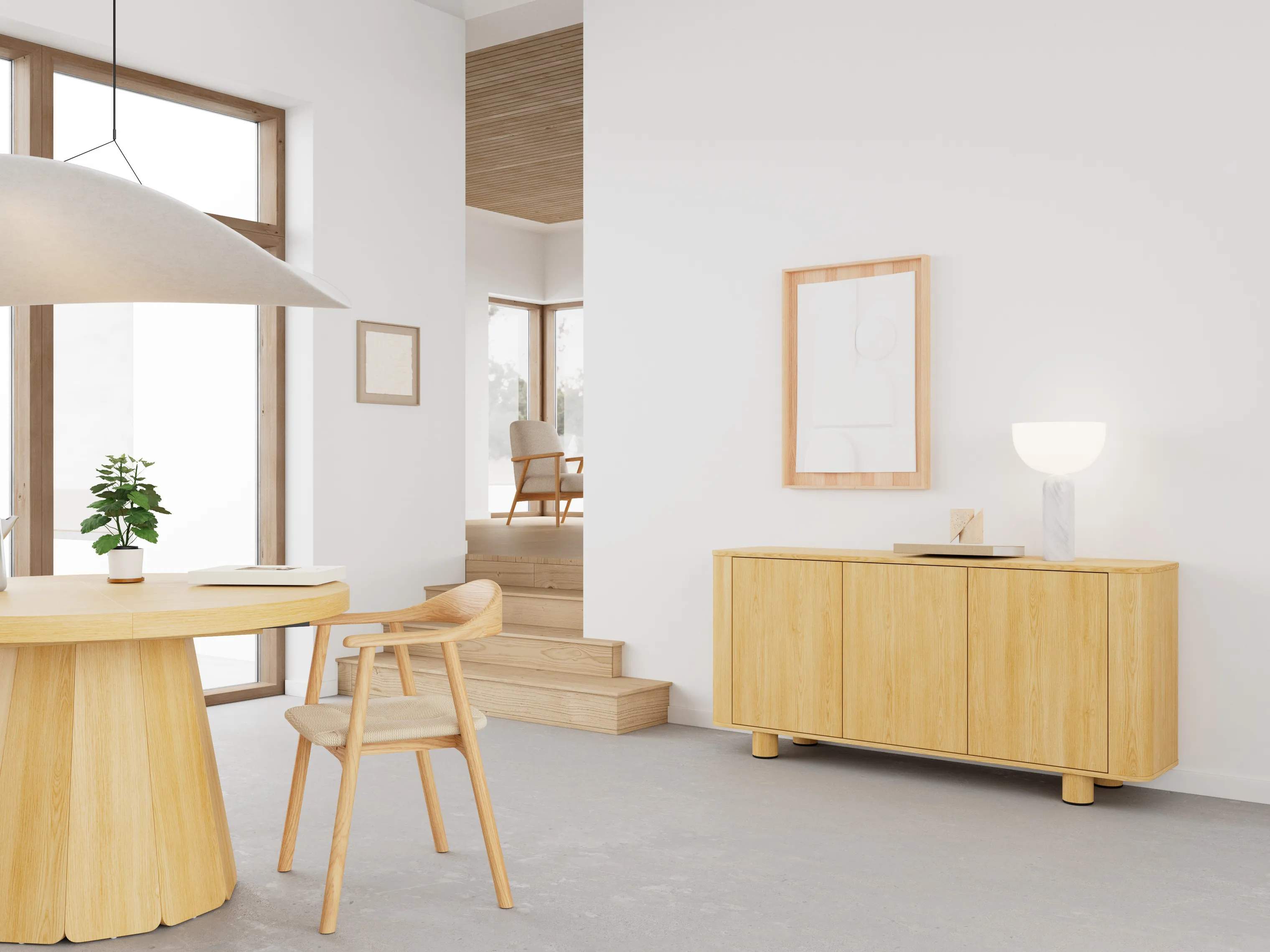 CASA Living Kommoder Atmore Skænk i Natur, 2