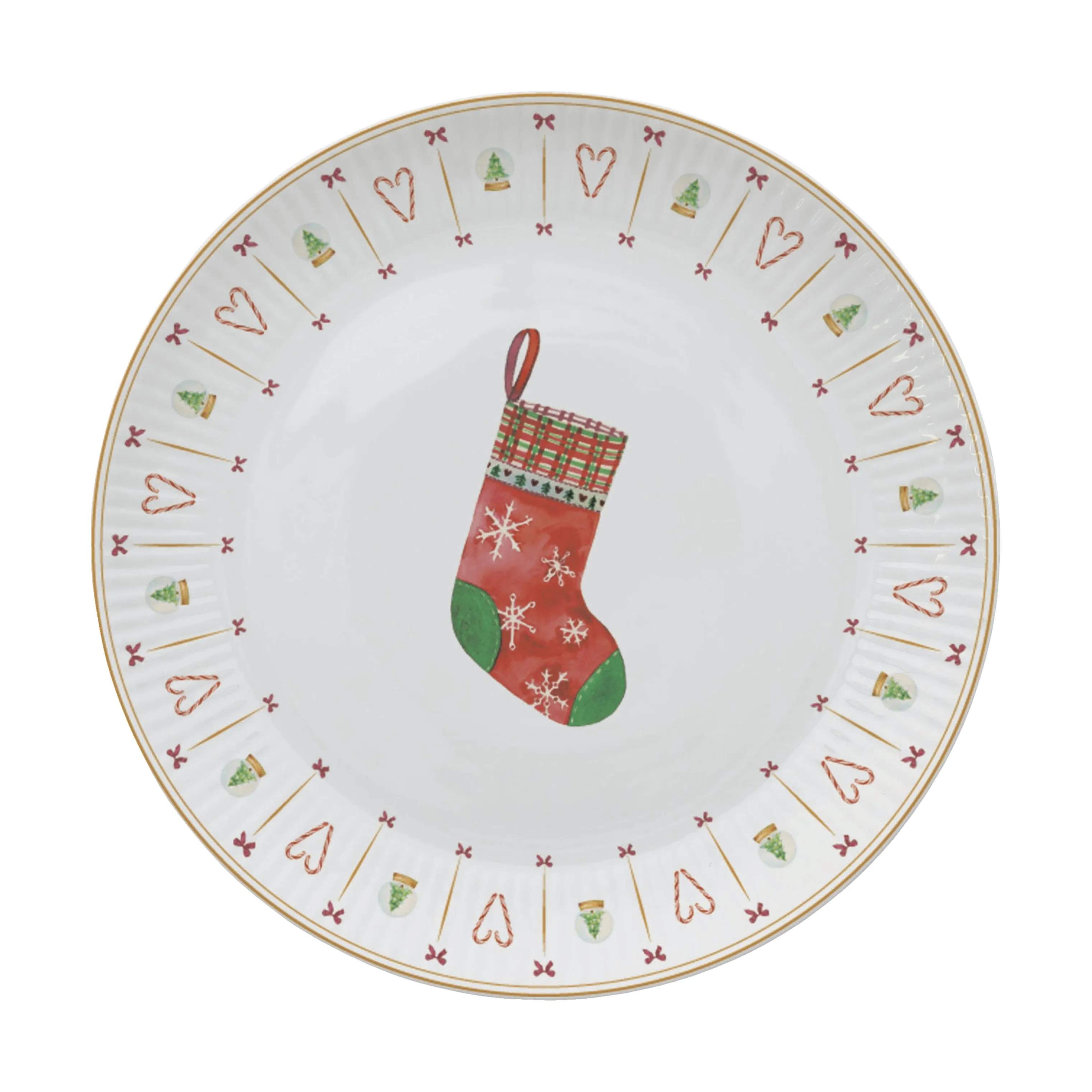 Occasions Frokosttallerkener AIDA X ALL BY VOSS Cozy Christmas Frokosttallerken i Hvid, 1