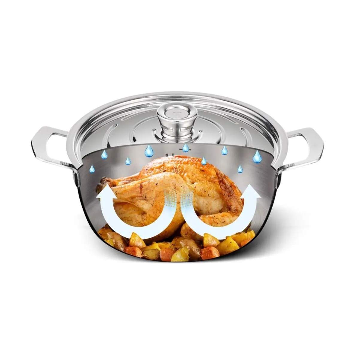 Tefal Gryder Emotion Plus Stegegryde i Sølvfarvet, 4
