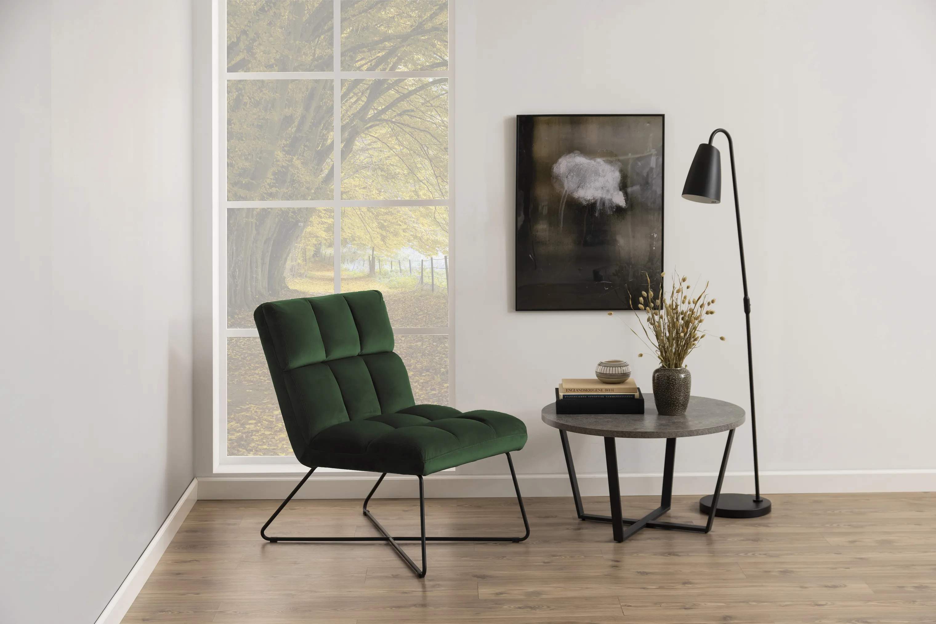CASA Living Lænestole Alba Loungestol i Skovgrøn, 2
