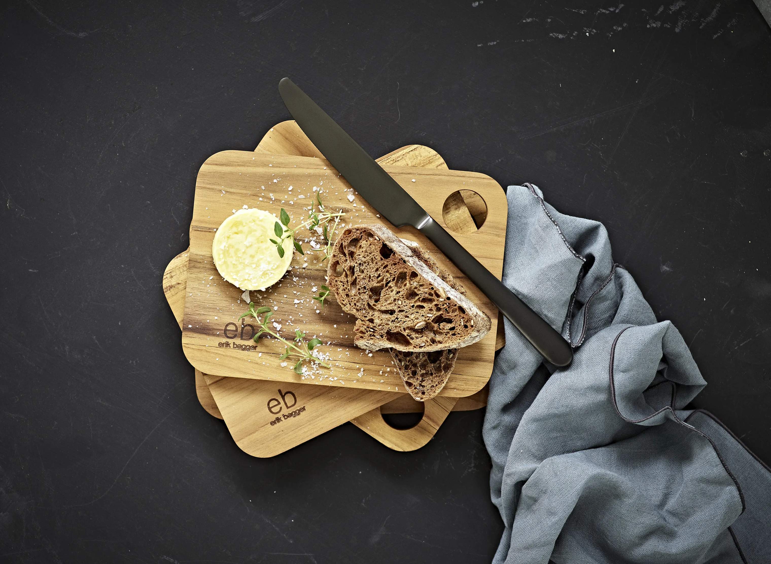 erik bagger a/s Smørebrætter Core Smørebrætter - 4 stk. i Teak, 2