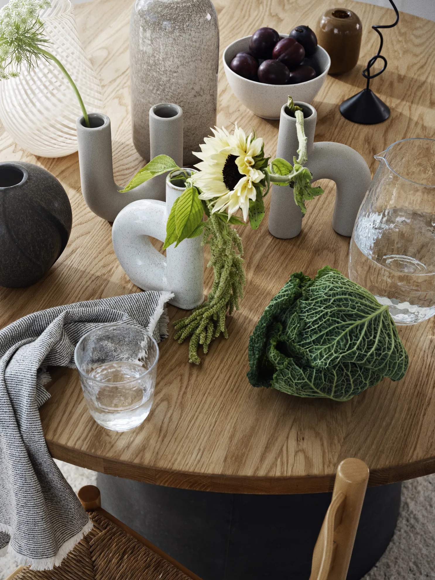 Broste Copenhagen Vaser Hector Vase - b i b/Mørkegrå, 2