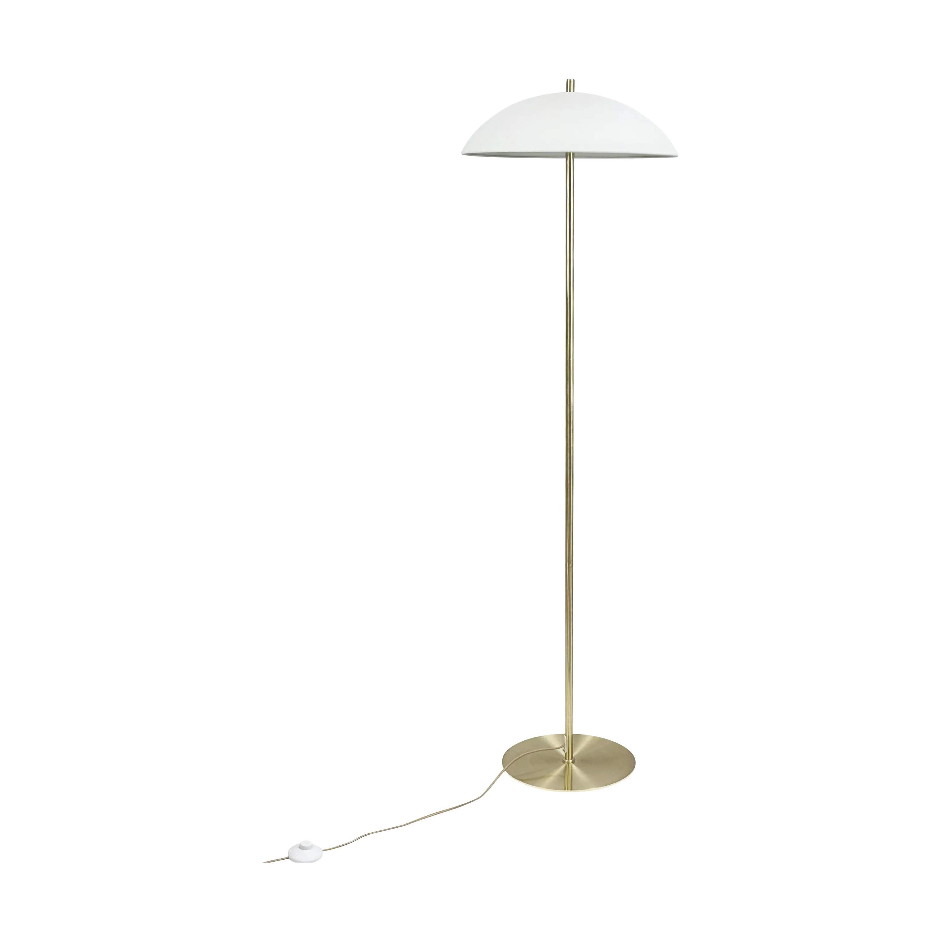 Dyberg Larsen Gulvlamper Globus Gulvlampe i Beige/ Messing, 1