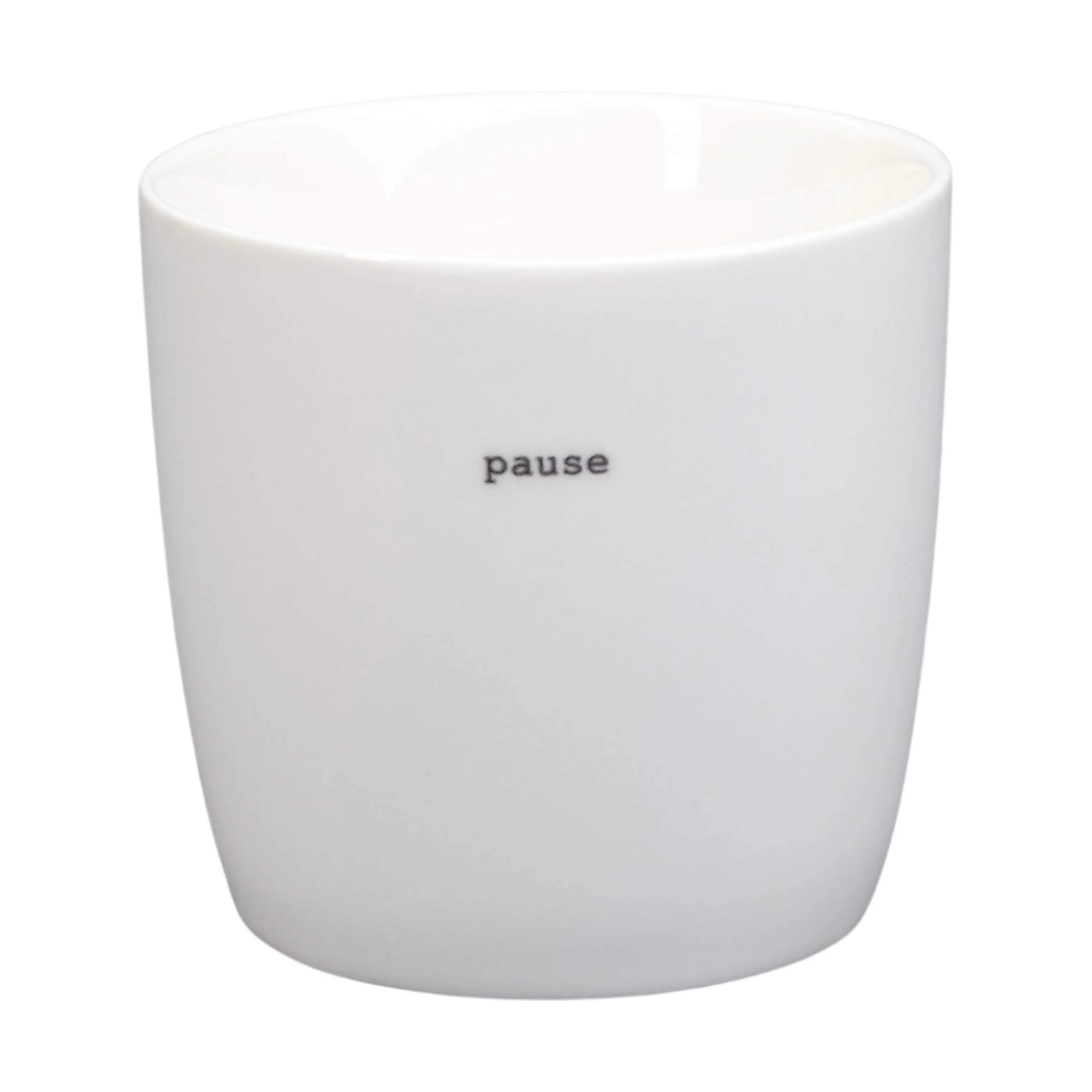 Krus - Pause, hvid, large