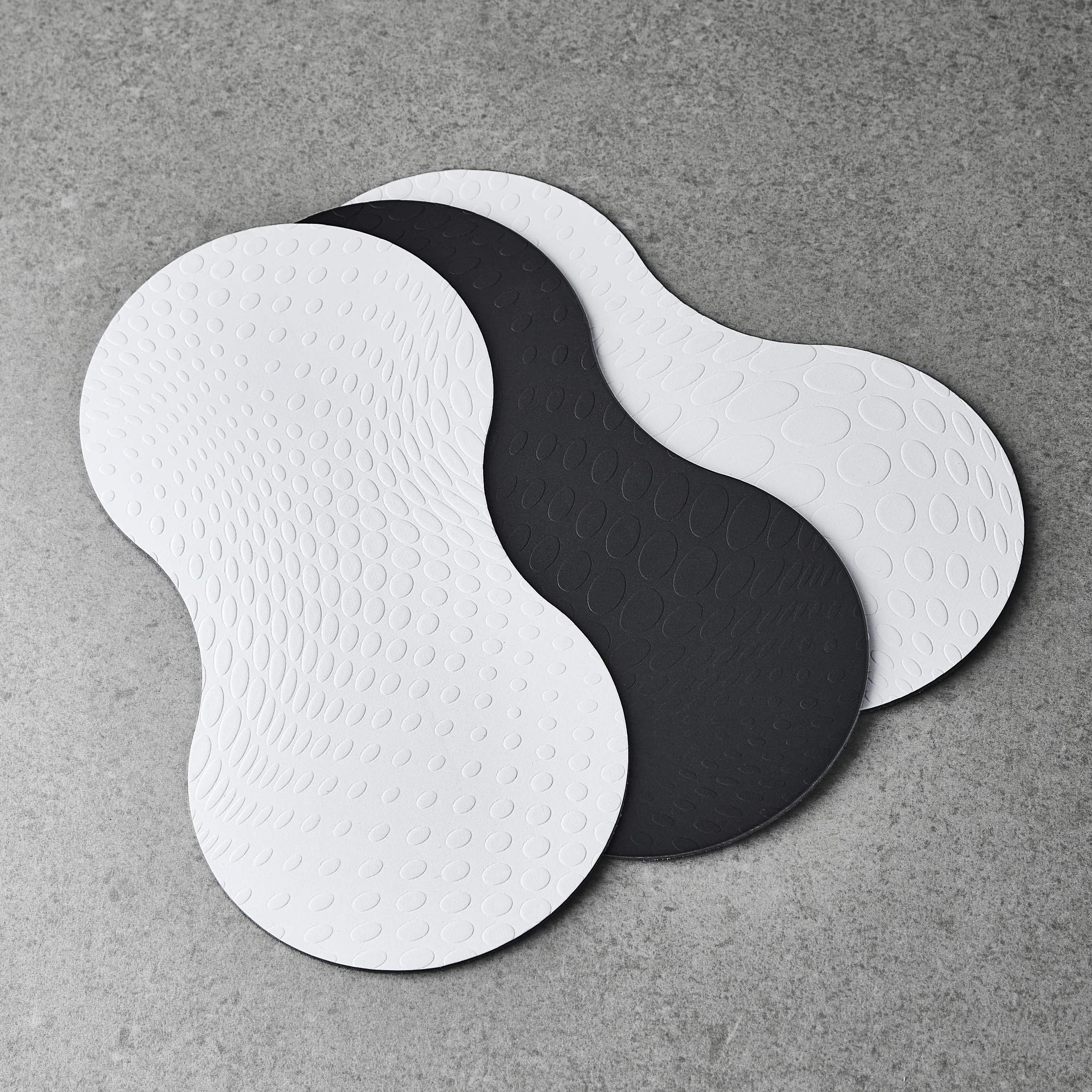 Life In Colour Glasbrikker og coasters Double Coaster - 4 stk. i Mozzarella, 2