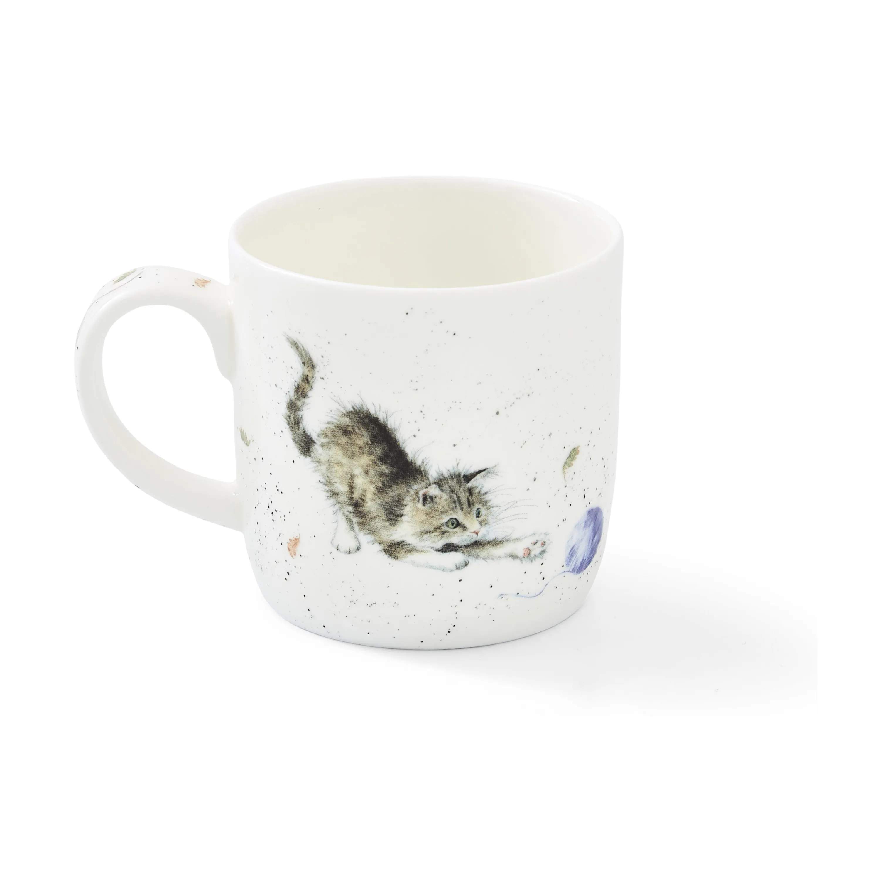 Royal Worcester Krus og kopper med hank Wrendale Krus - Cat & mouse i Kat, 3