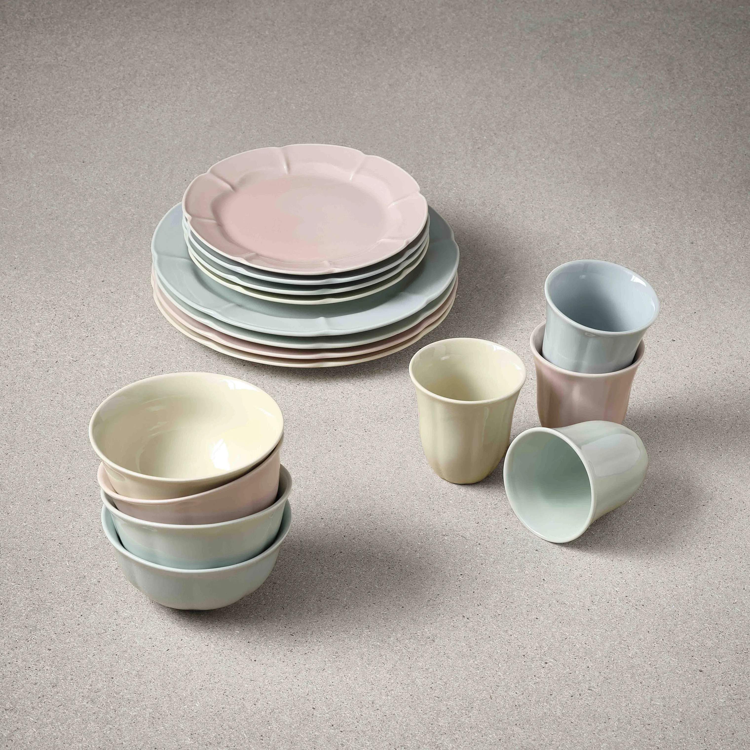 SØHOLM Frokosttallerkener Solvej Frokosttallerken i Soft Pink, 2