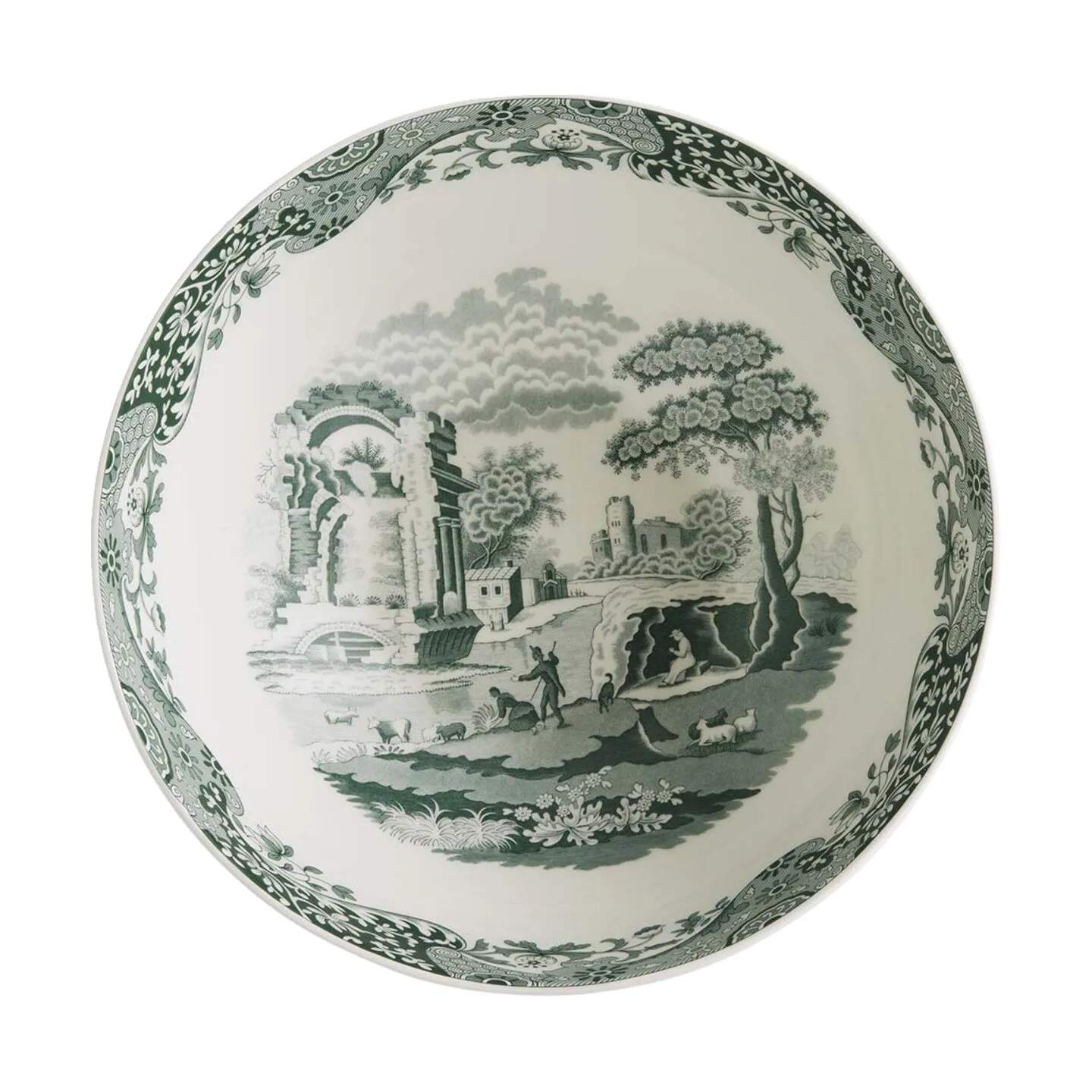 Spode Serveringsskåle Heritage Green Italian Skål i Grøn/hvid, 3