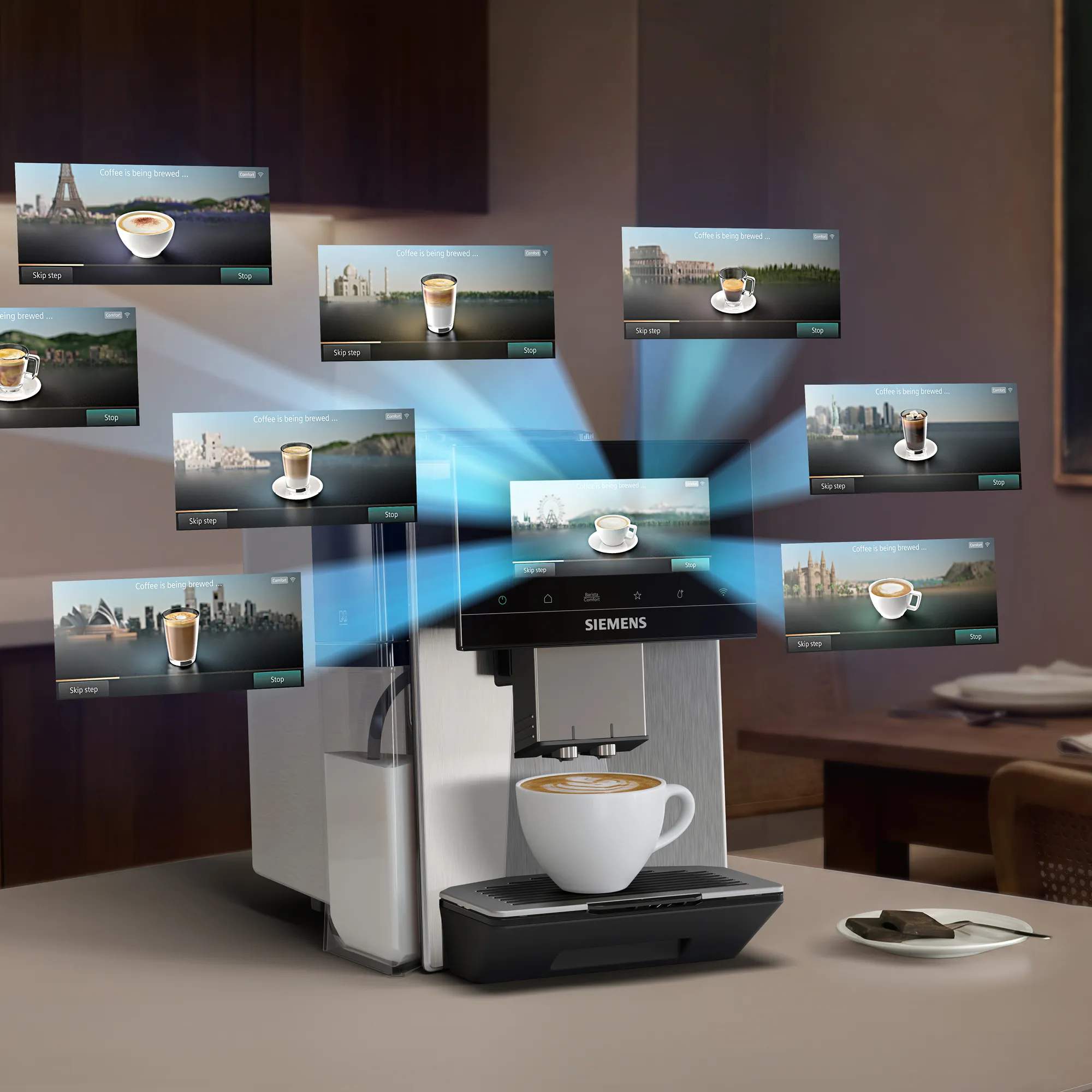 Siemens Espressomaskiner EQ900 Plus iAroma Espressomaskine TQ923EZ3 i Grå, 4