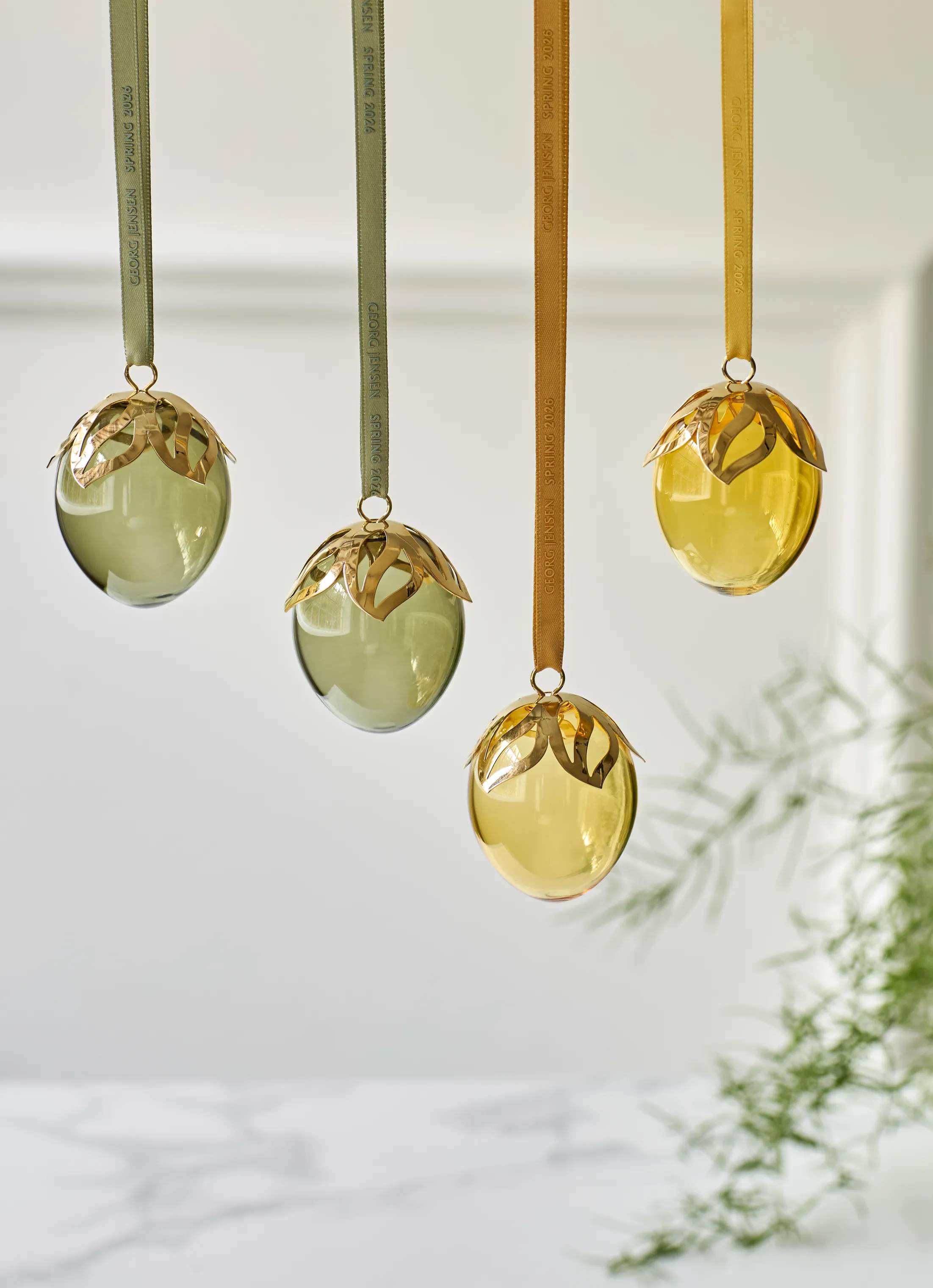 Georg Jensen Påskeæg og ophæng Påske kollektion 2026 Påskeæg - 2 stk. i Gul, 2