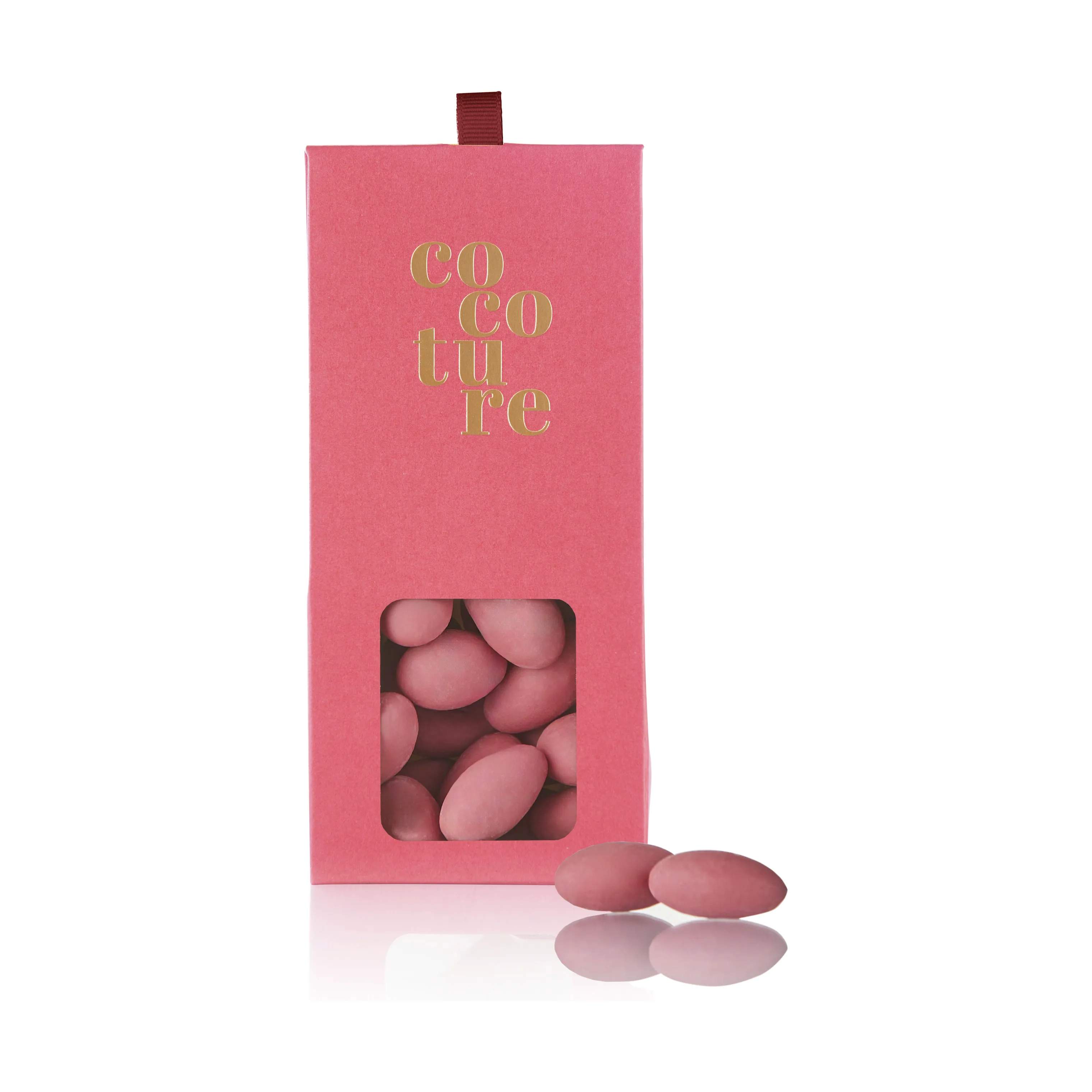 COCOTURE Delikatesser Chokolademandler i Lyserød, 1