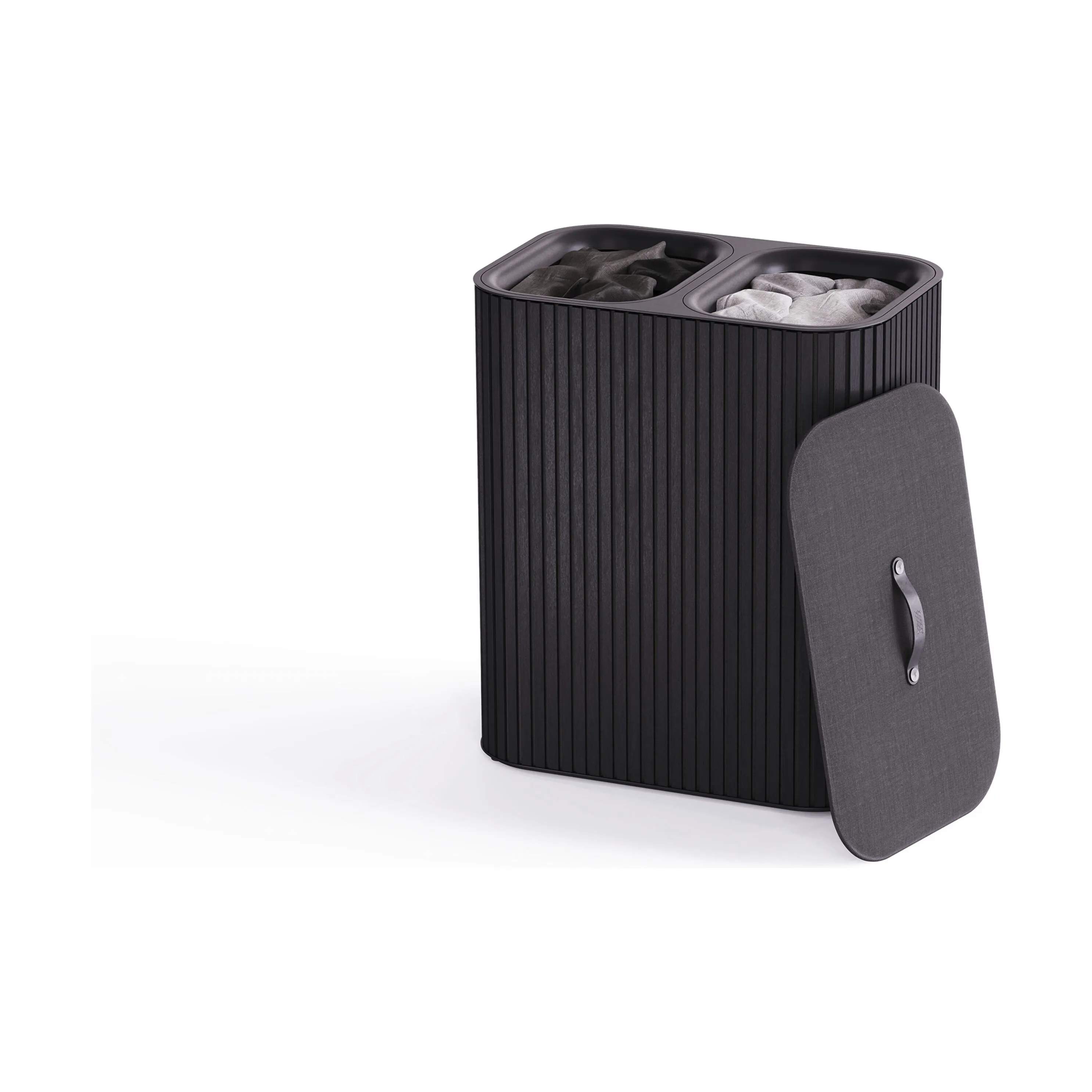 Joseph Joseph Vasketøjskurve Tota Luxe Vaskekurv i Sort, 2 rum, 1
