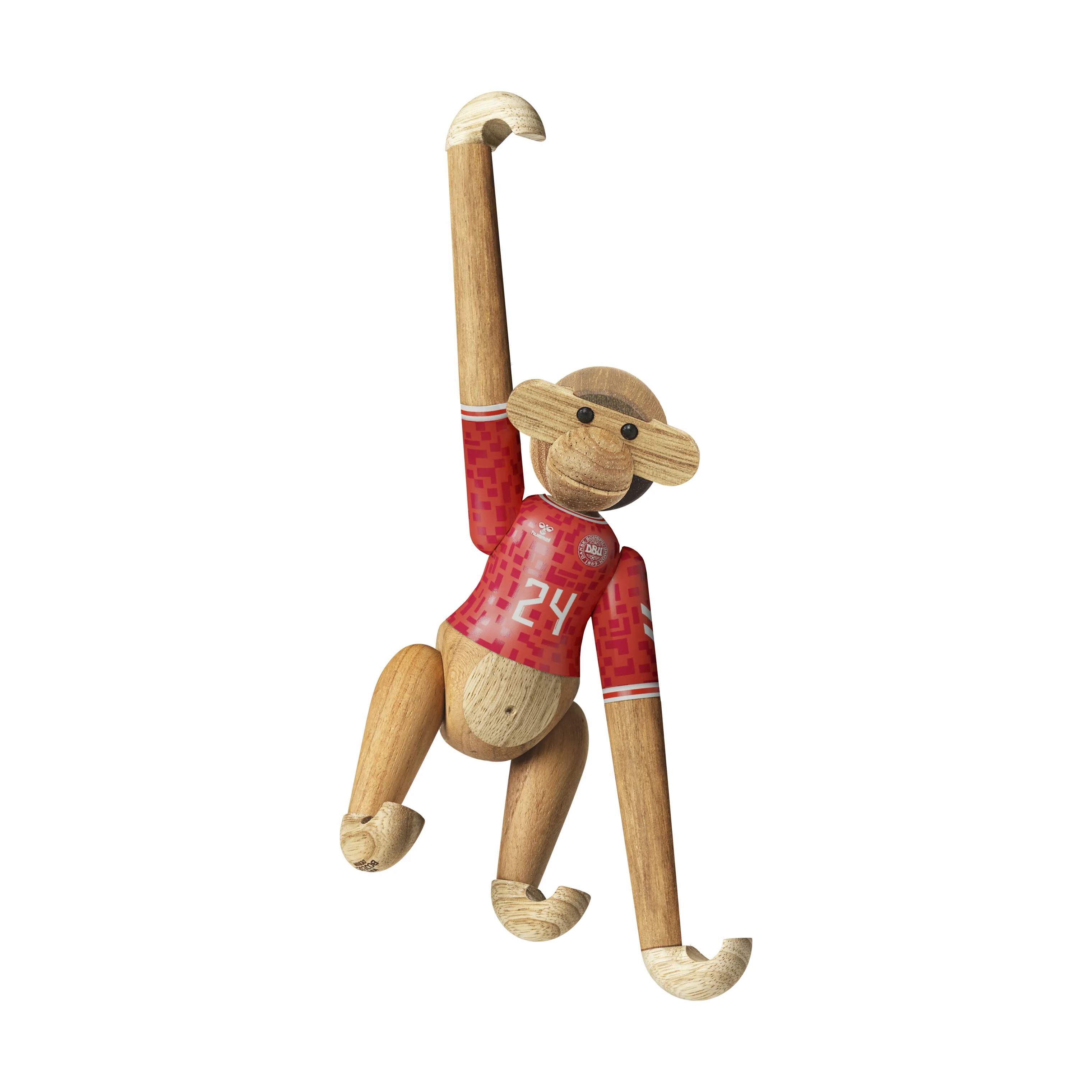 Kay Bojesen Dyrefigurer Monkey Abe x DBU Herre - Mini i Abe x DBU Herre, H 9,5 cm - Mini, 6