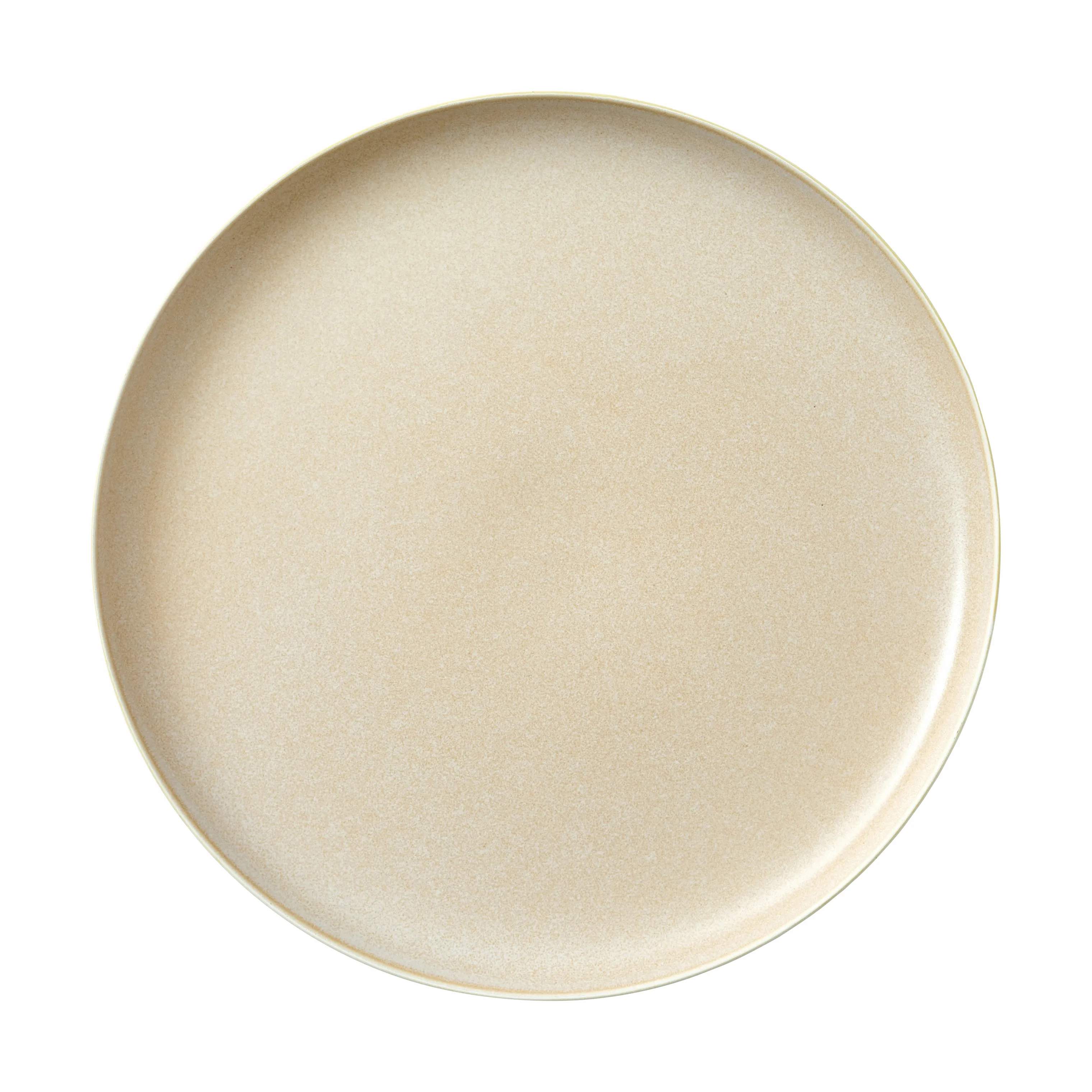 North Middagstallerken, matte white/matte sand, large