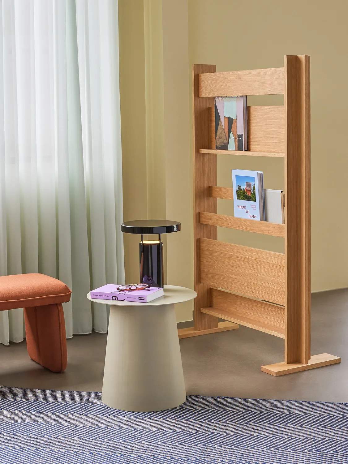 Hübsch Øvrigt interiør Forma Magasinholder i Natur, 3