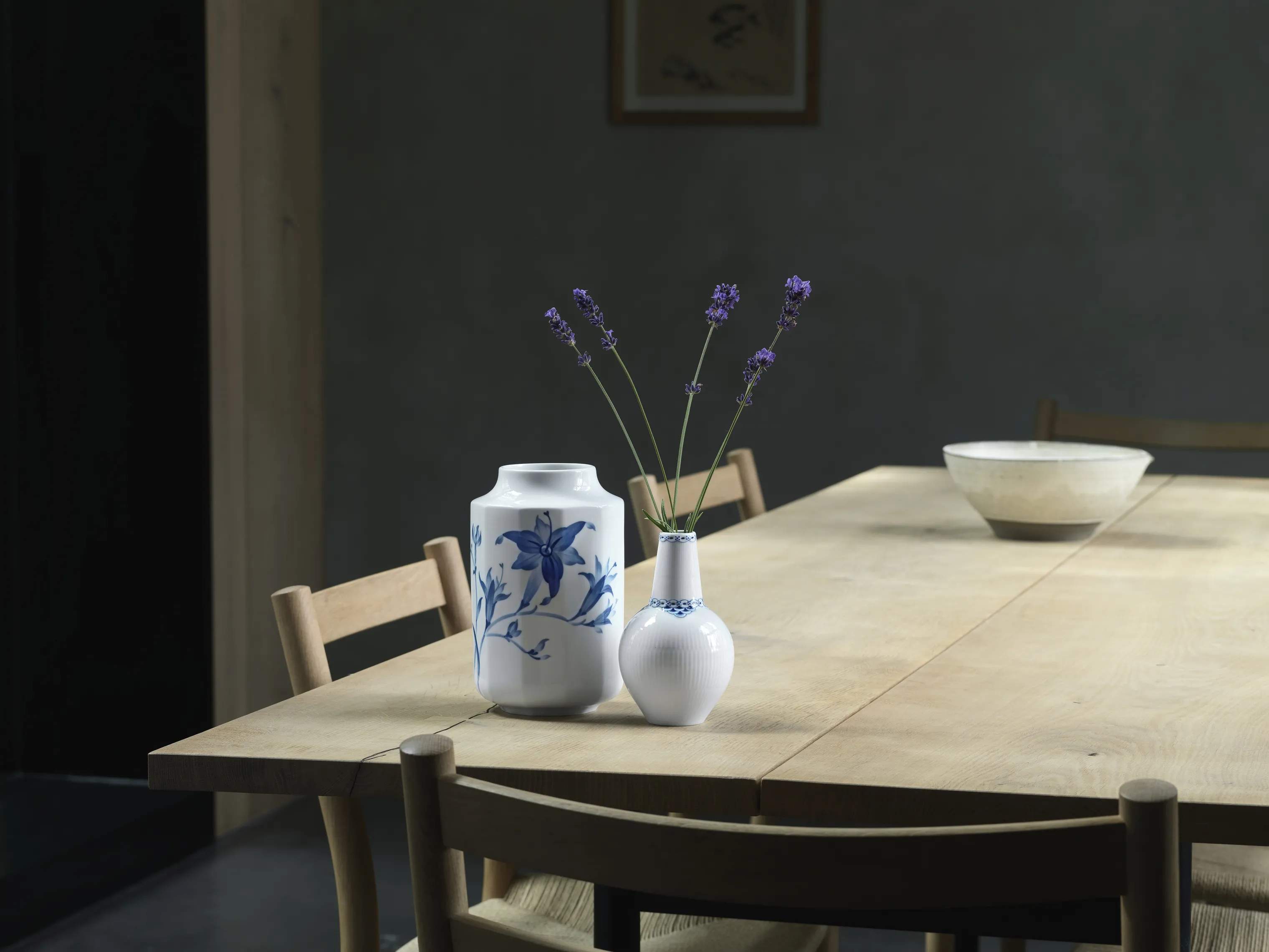 Royal Copenhagen Vaser Prinsesse Vase i Hvid/blå, 15 cm, 2