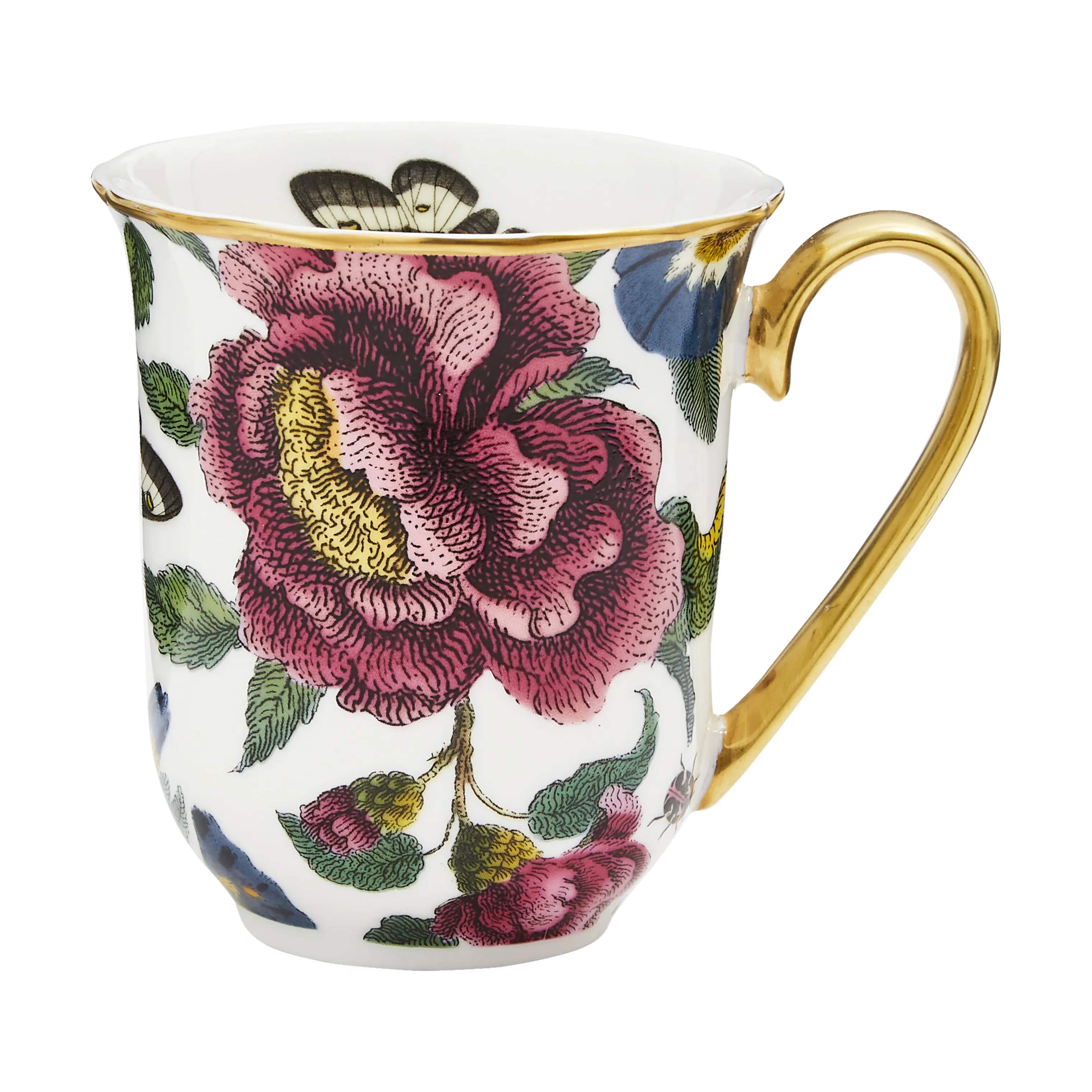 Spode Krus og kopper med hank Creatures Of Curiosity Krus i Hvid/Lyserød/guld, 1