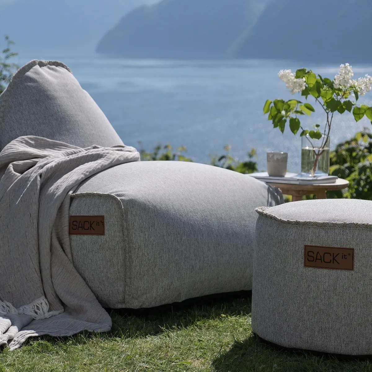 SACKit Loungestole Cobana Sækkestol i Sand melange, 5