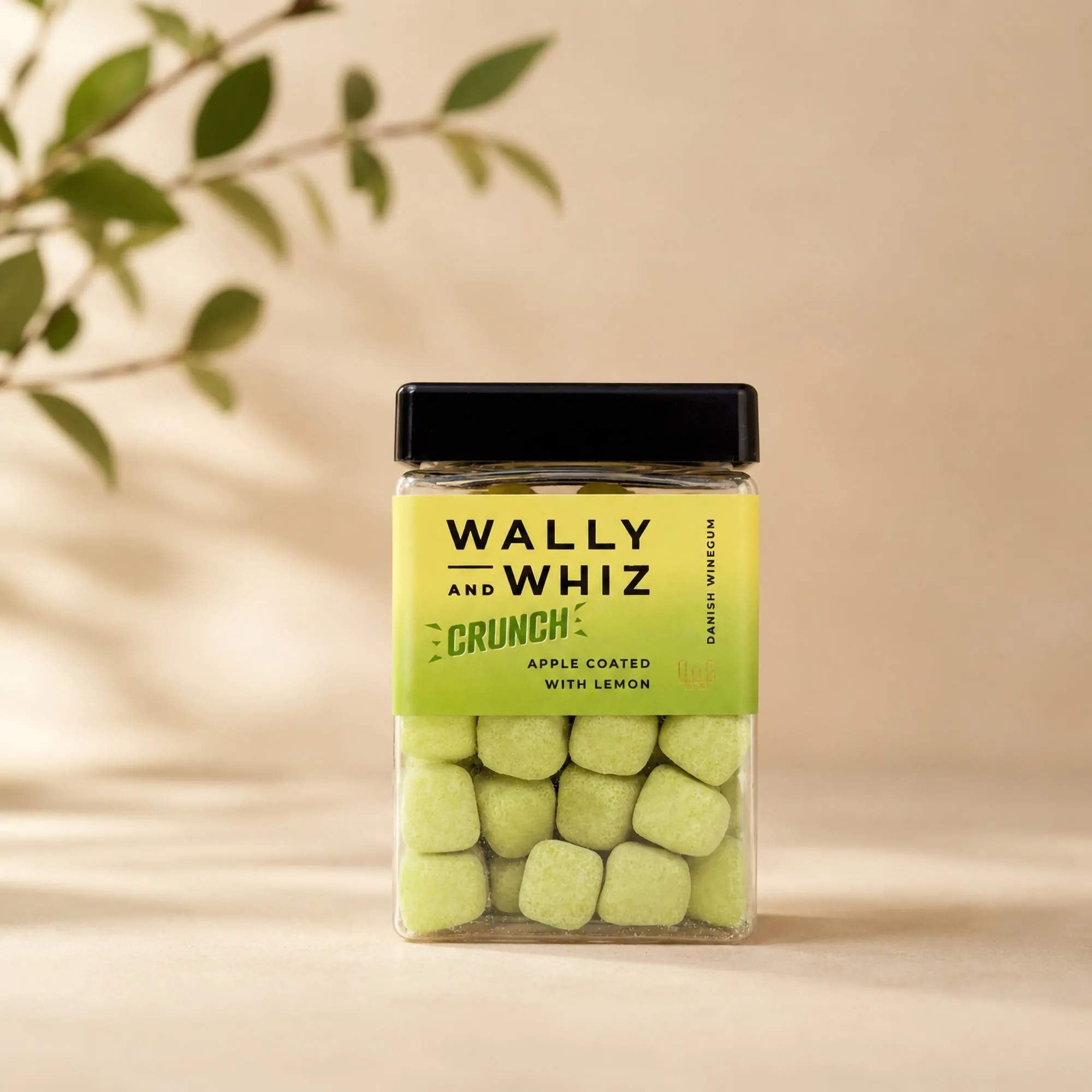 Wally and Whiz Søde sager Crunch Vingummi - Æble med citron i Grøn, 2