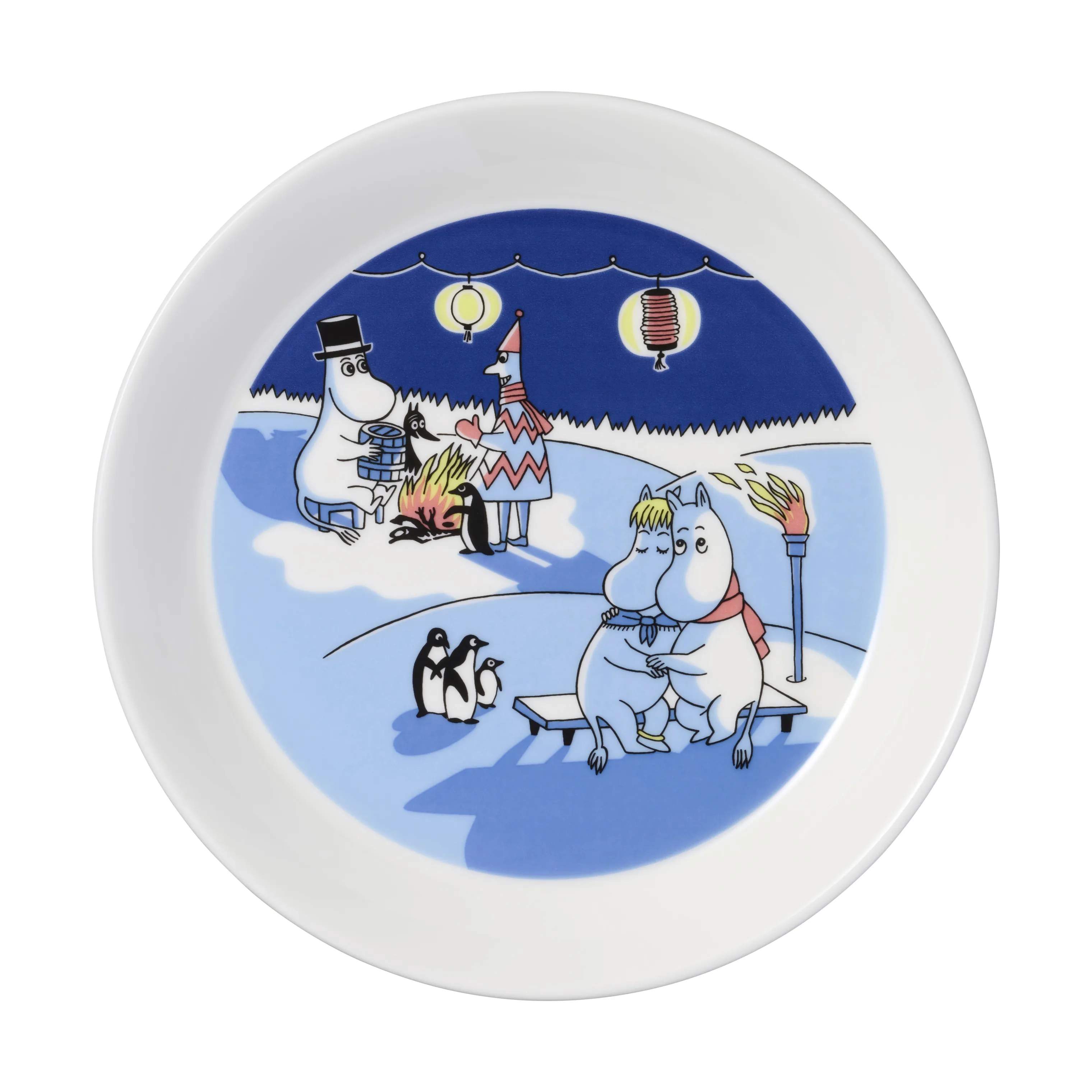 Moomin Arabia Frokosttallerkener Moomin special Tallerkensæt - Sejlads og Bål - 2 stk. i Multifarvet, 3